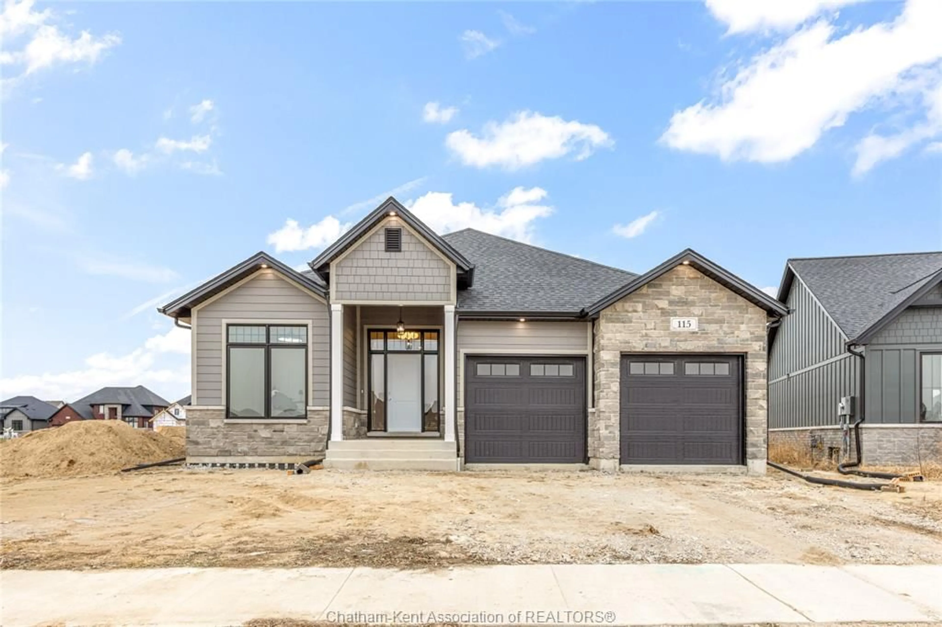 Home with brick exterior material, street for 115 BLOOMINGTON Way, Chatham Ontario N7L 0H2