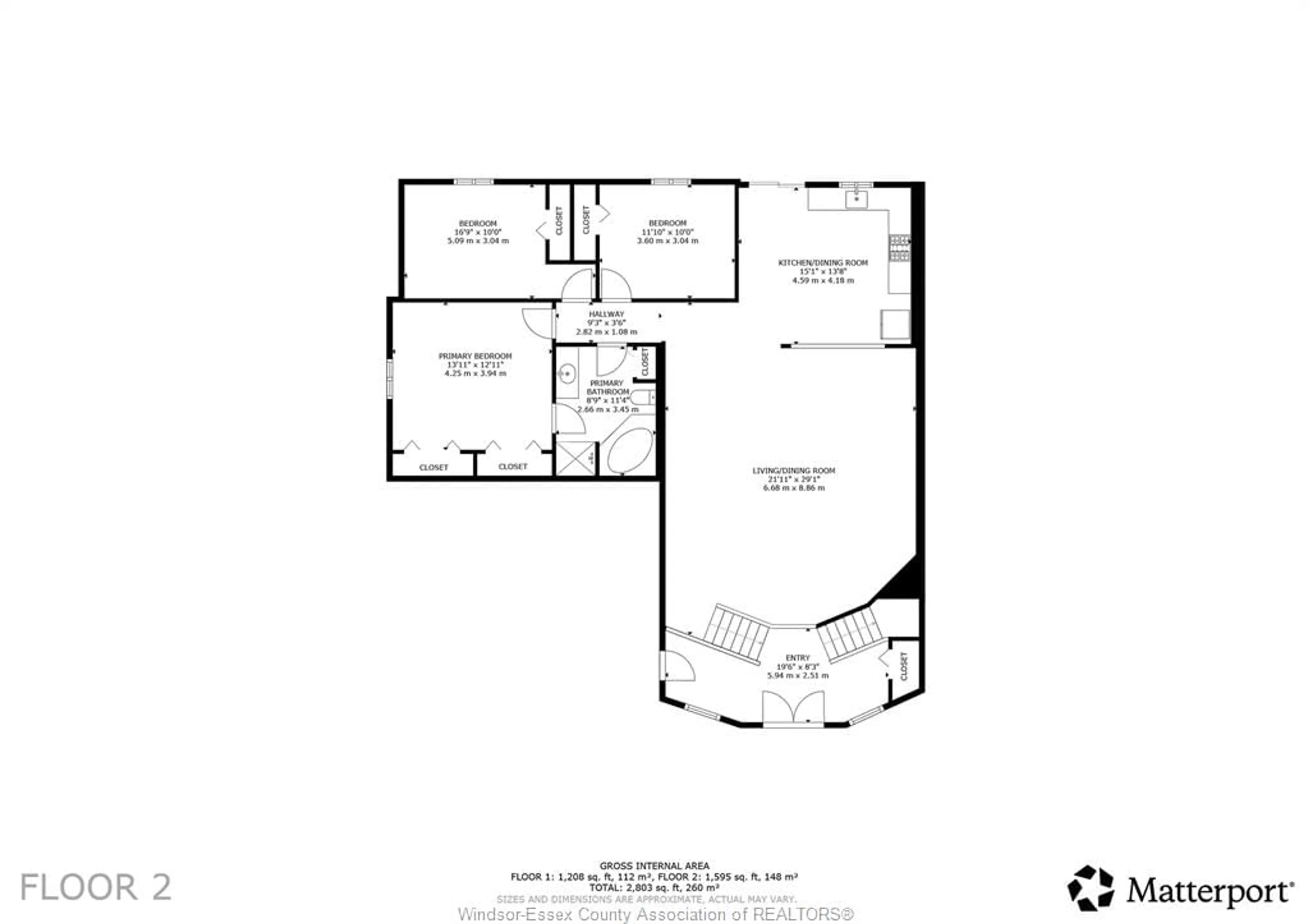 Floor plan for 4305 GOLFCOURSE Cres, Windsor Ontario N9G 2P5