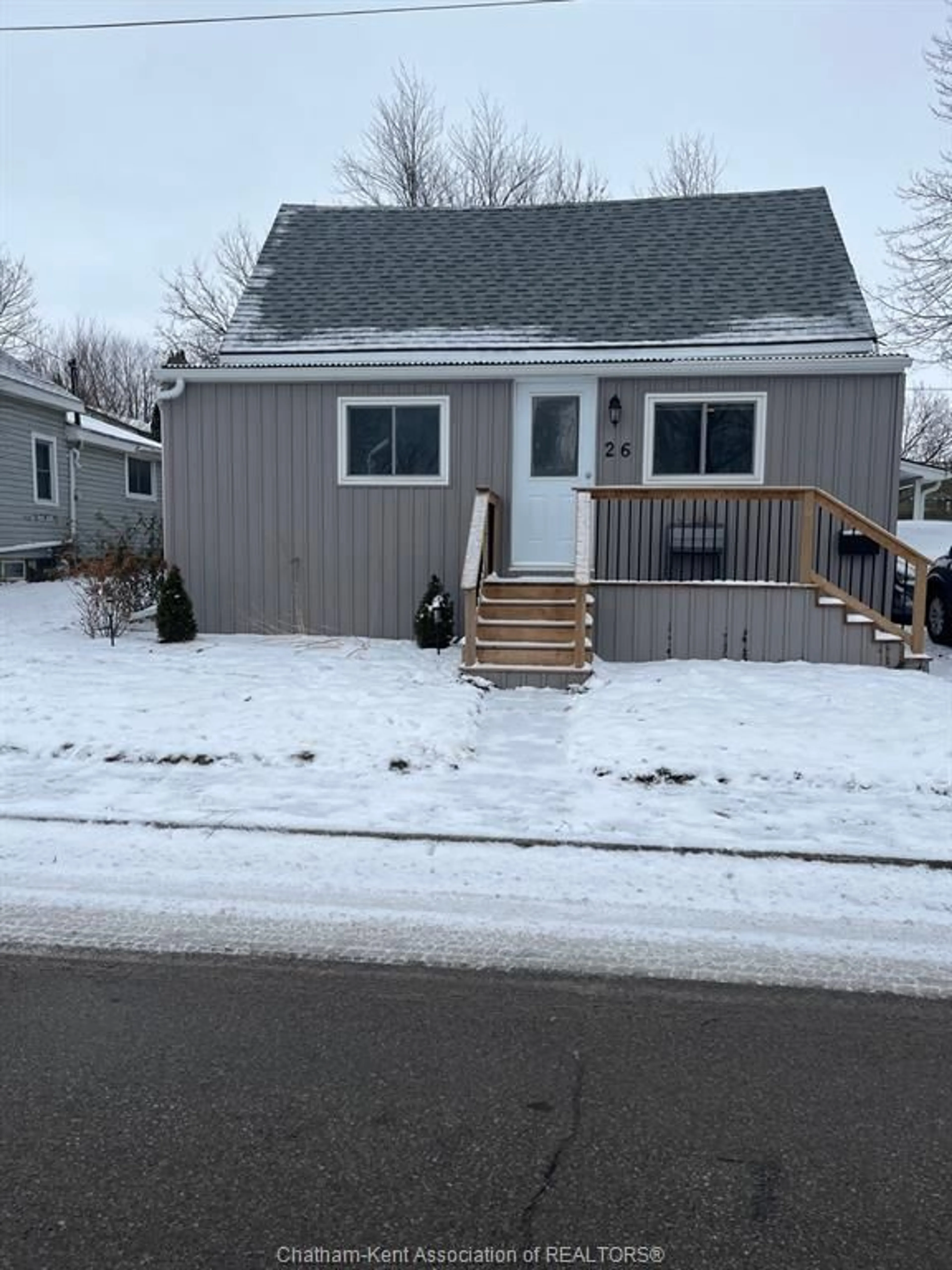 Home with vinyl exterior material, street for 26 SHERMAN St, Blenheim Ontario N0P 1A0