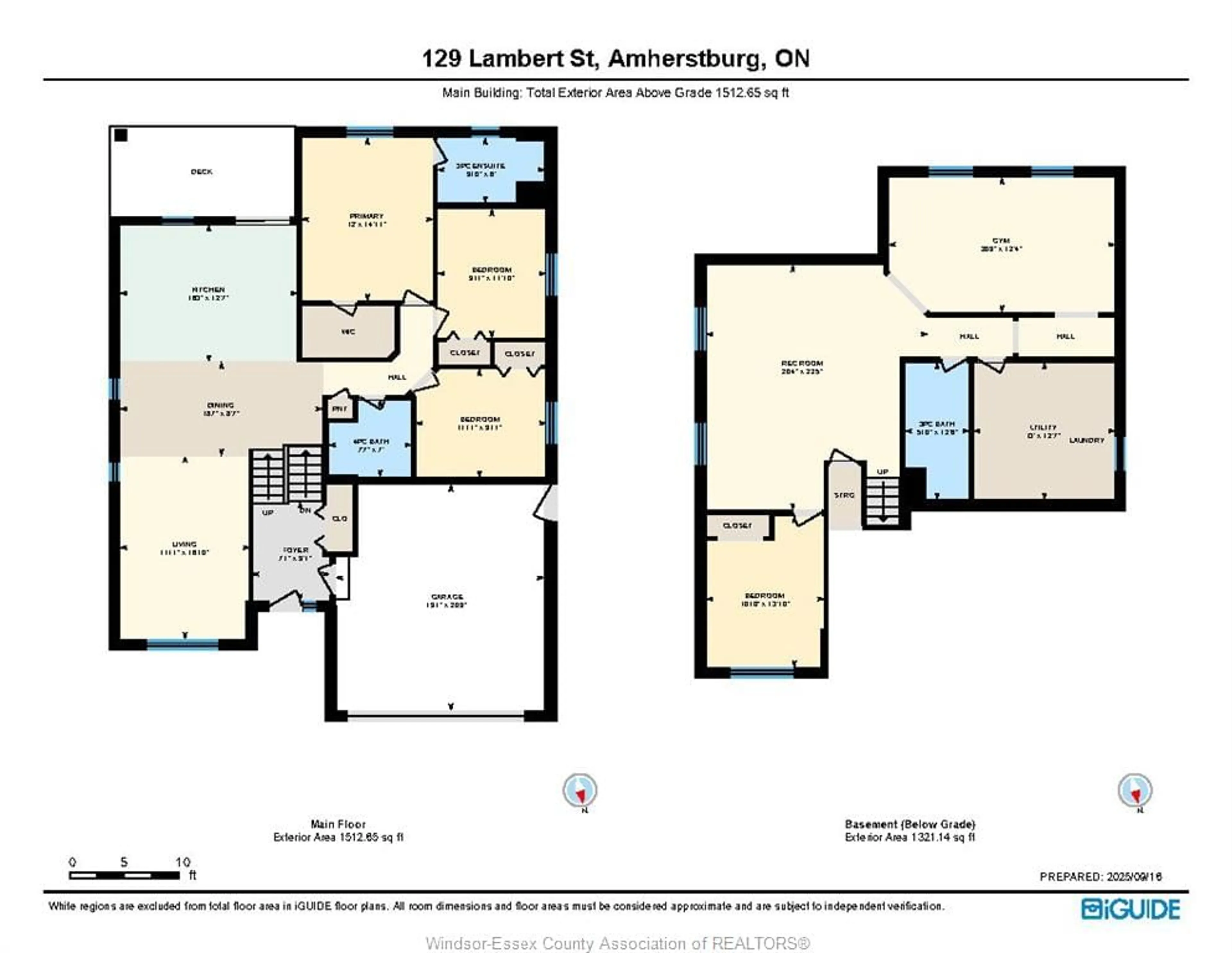 Floor plan for 129 LAMBERT, Amherstburg Ontario N9V 0G6