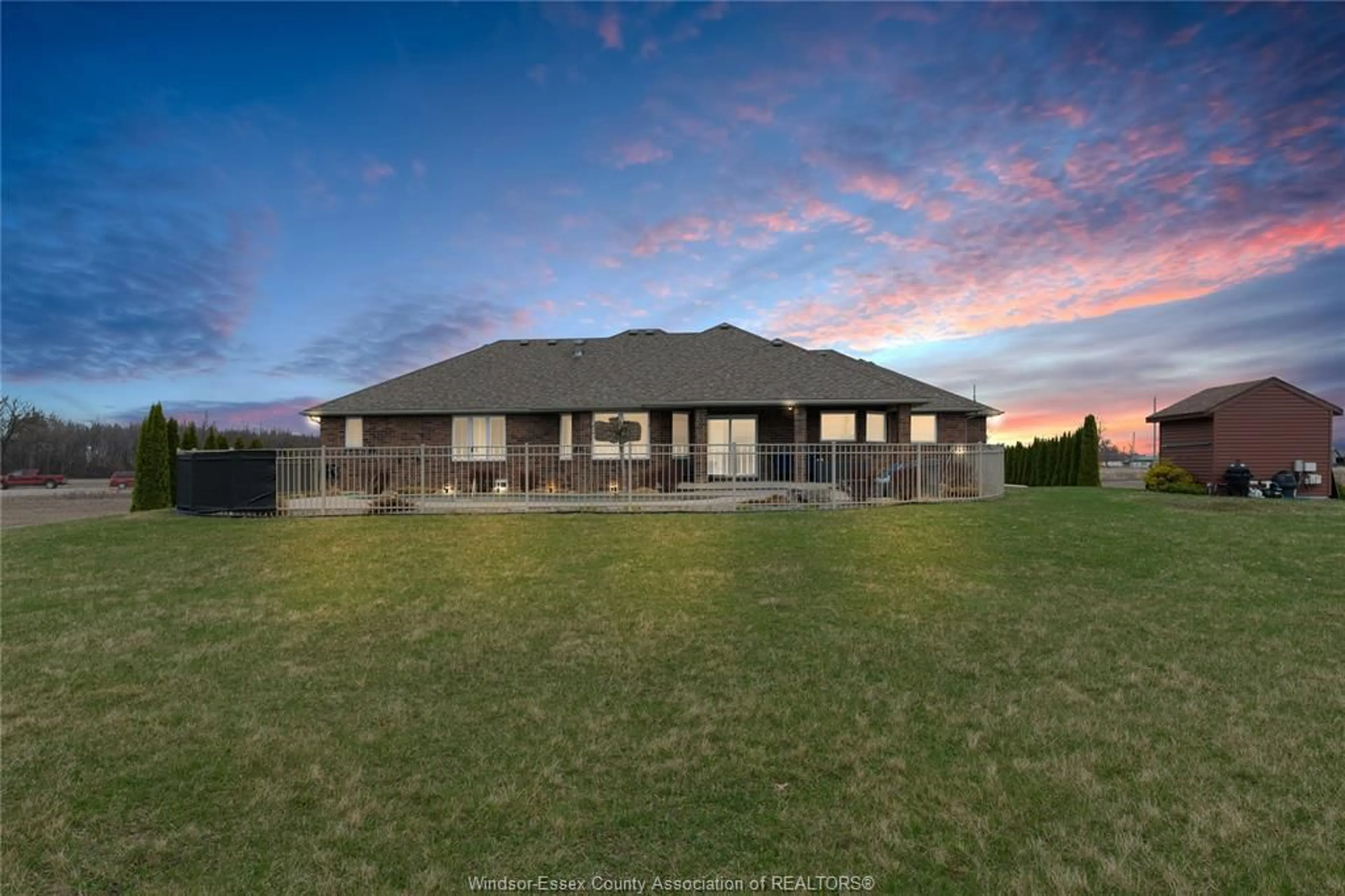 A pic from outside/outdoor area/front of a property/back of a property/a pic from drone, building for 3655 HIGHWAY 3, Tecumseh Ontario N0R 1K0