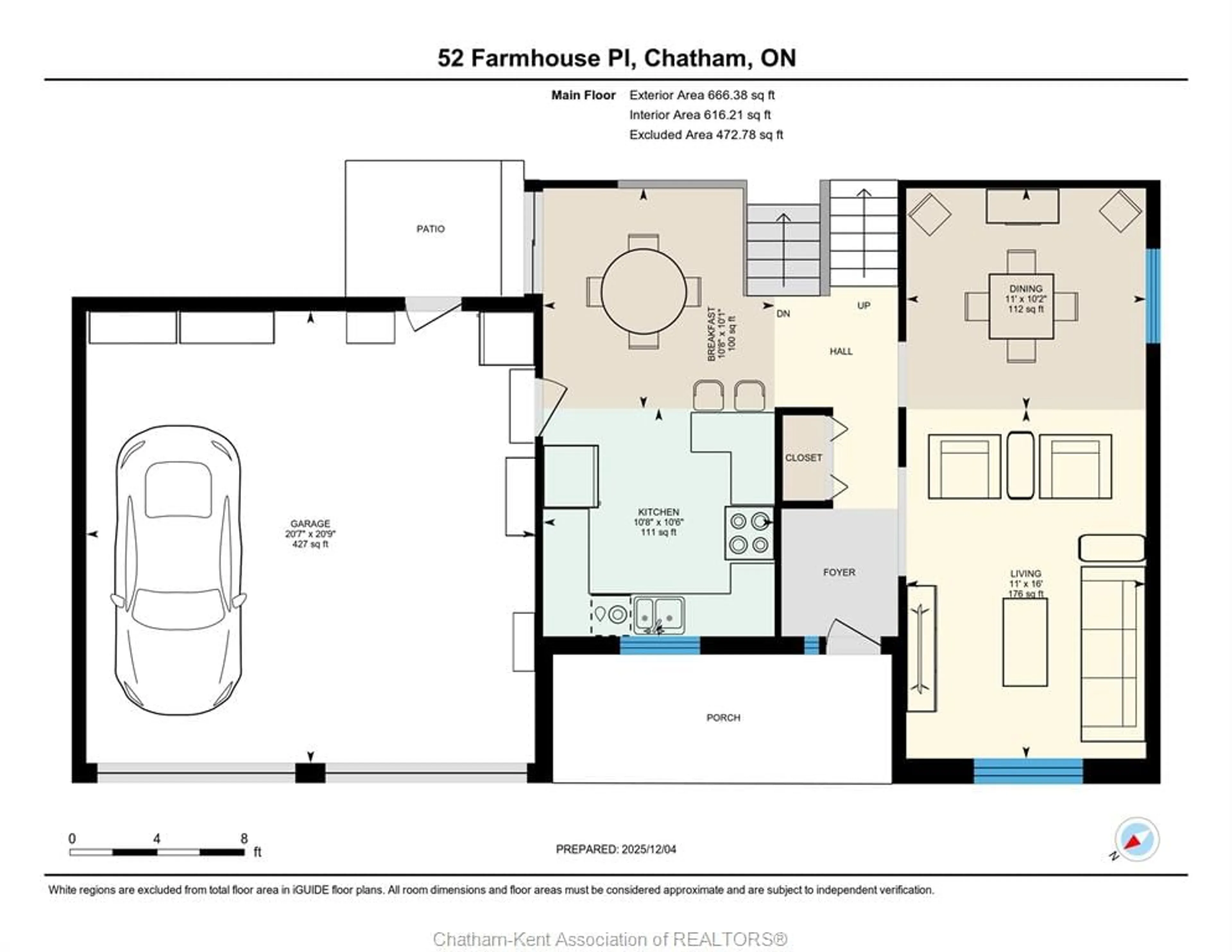 Floor plan for 52 FARMHOUSE Pl, Chatham Ontario N7L 5C7