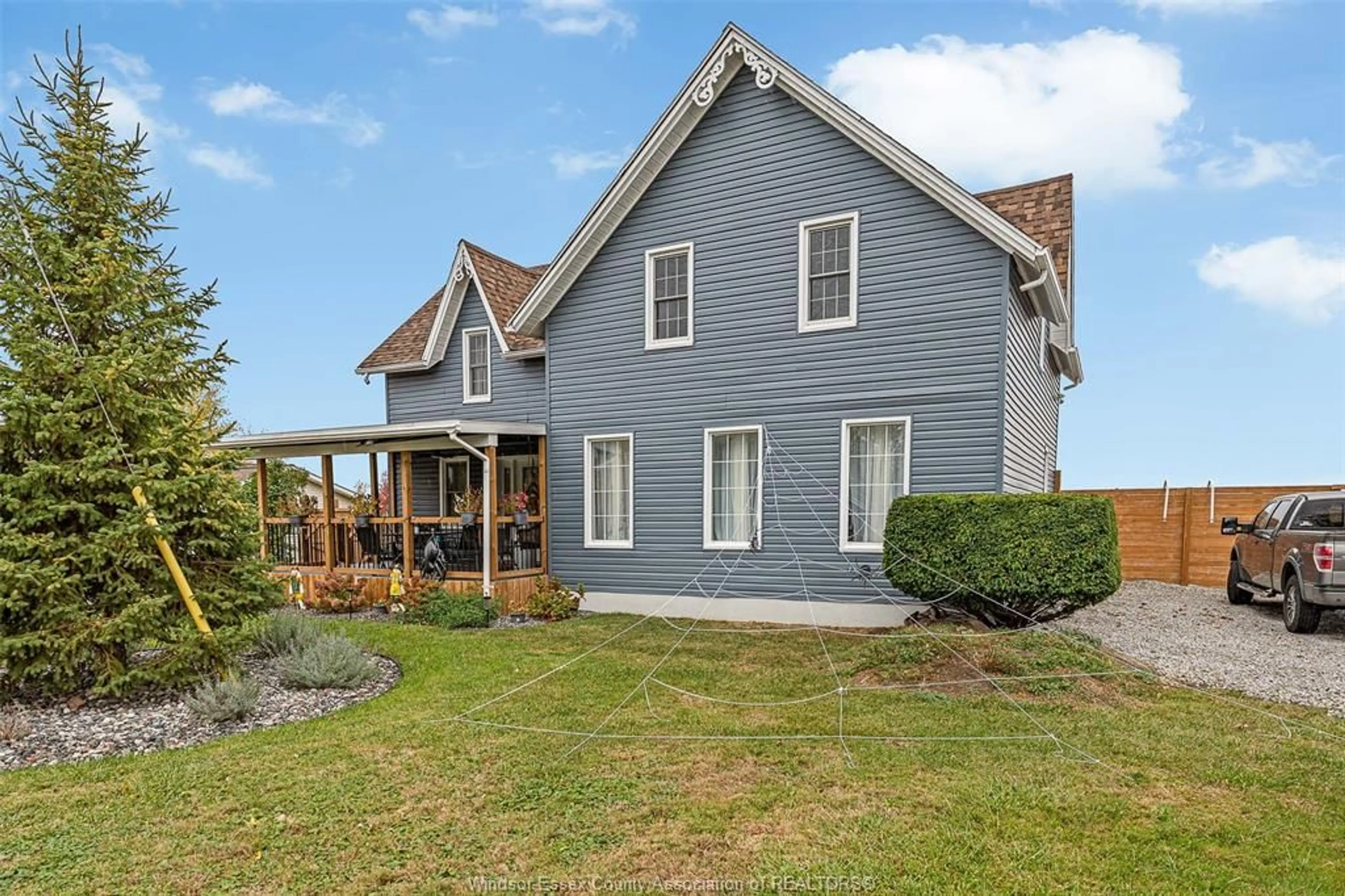 A pic from outside/outdoor area/front of a property/back of a property/a pic from drone, water/lake/river/ocean view for 2640 COUNTY ROAD 12, Essex Ontario N8M 2X6