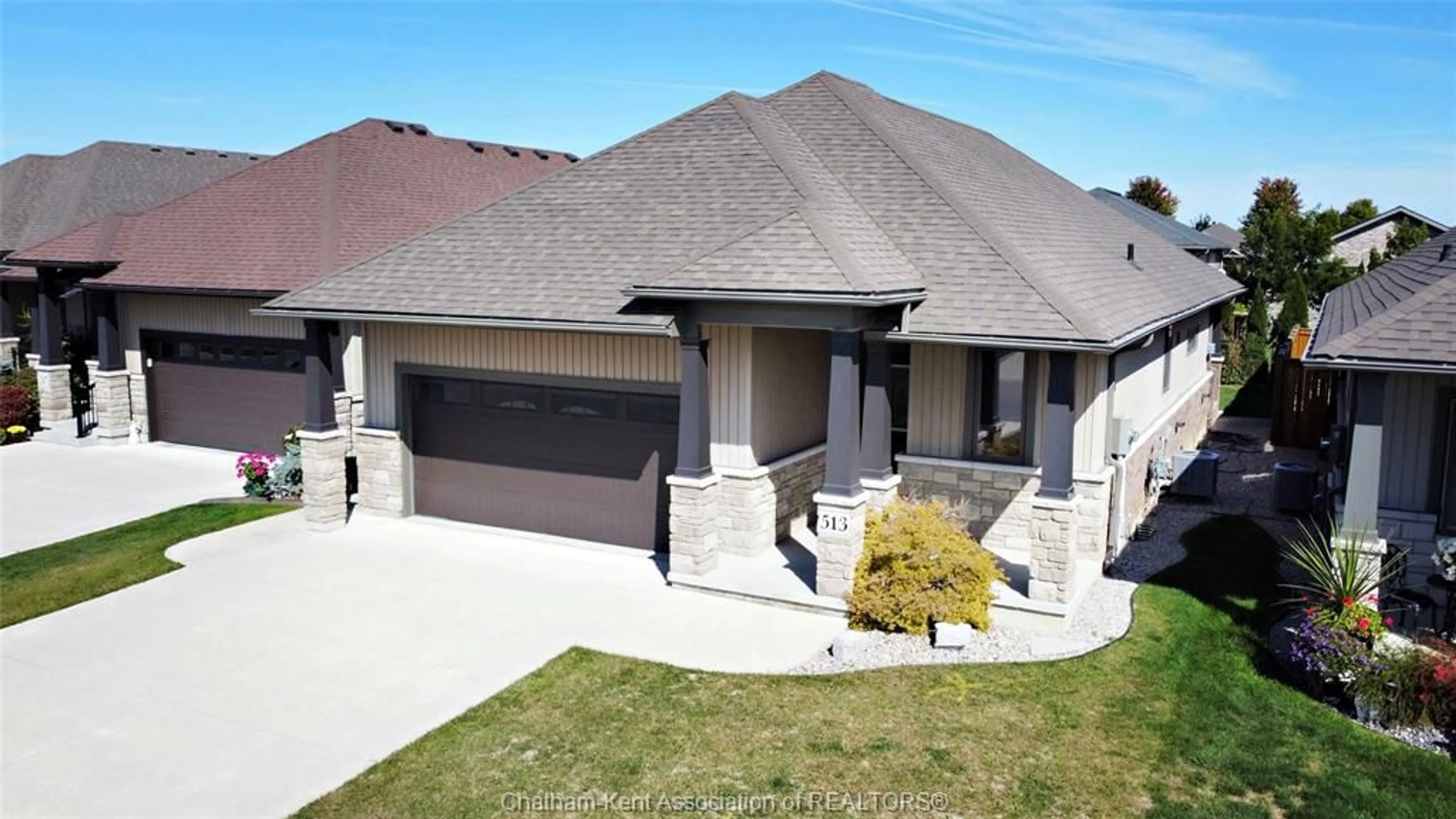Home with brick exterior material, street for 513 EVENTIDE Pl, Chatham Ontario N7L 0G2