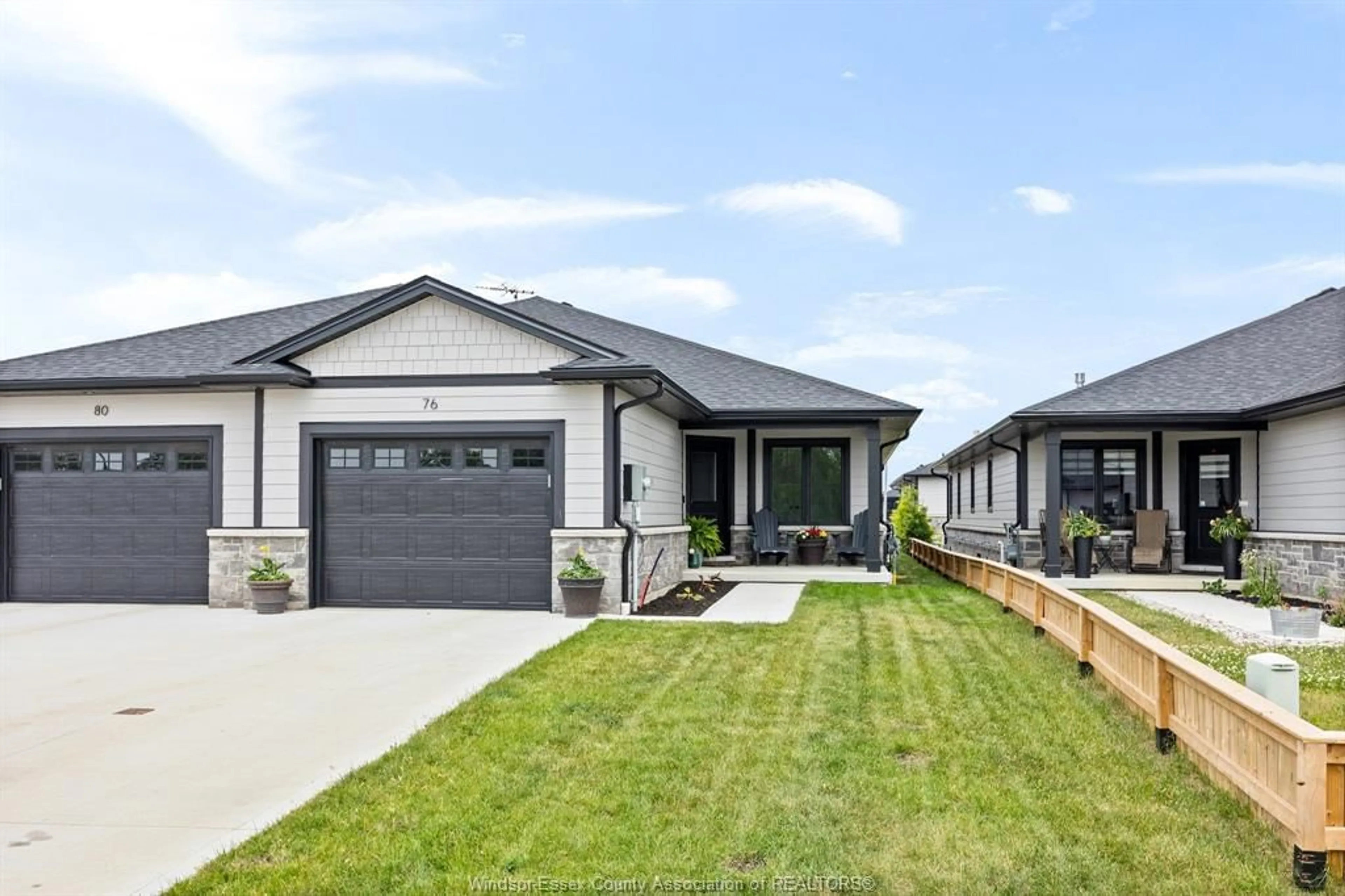 Home with vinyl exterior material, street for 76 MCKENZIE, Essex Ontario N0R 1G0