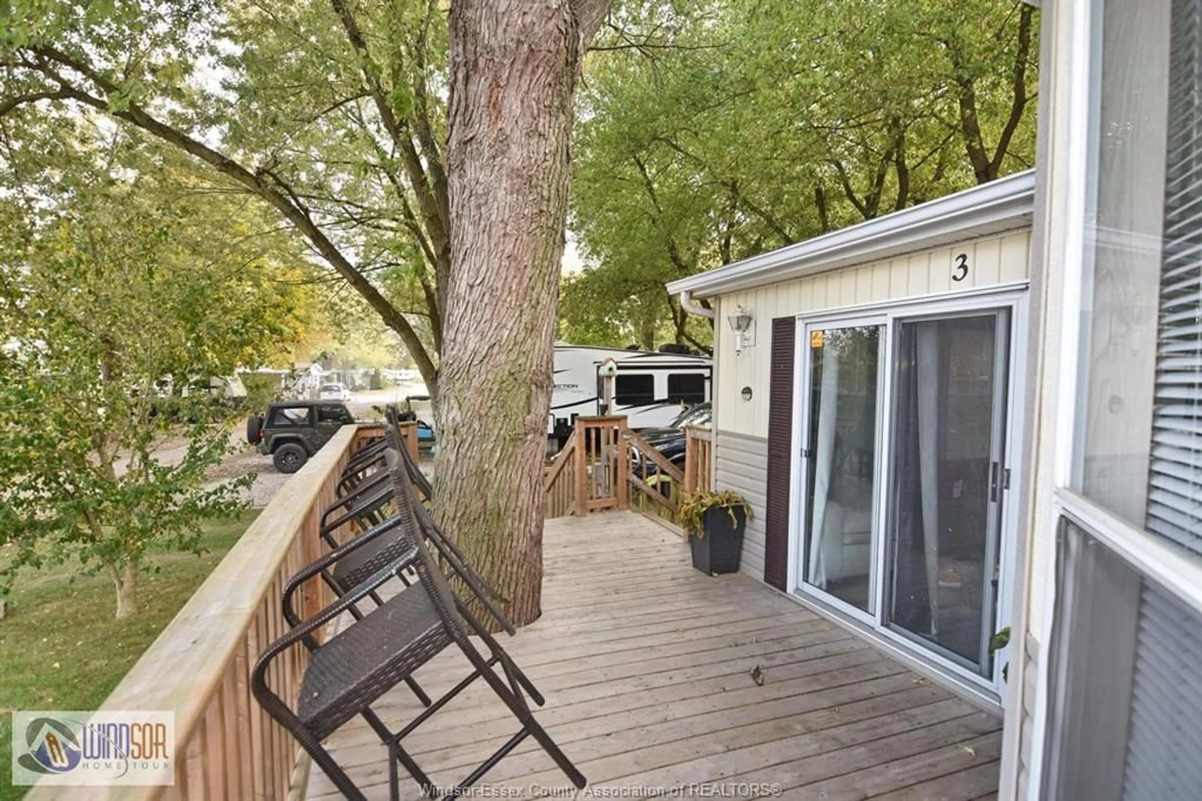 Patio, forest/trees view for 3 MAPLE St, Ruthven Ontario N0P 2G0