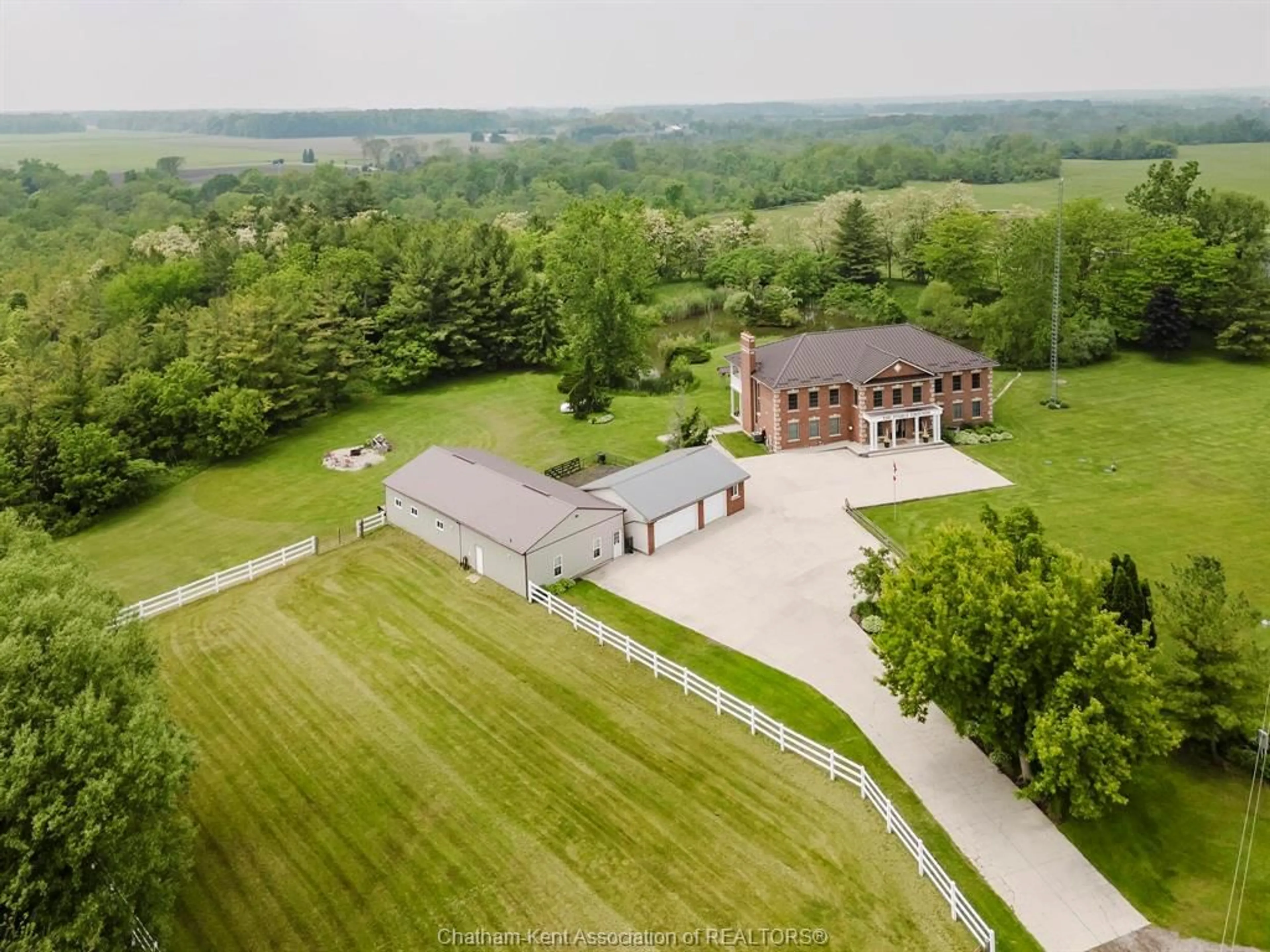 A pic from outside/outdoor area/front of a property/back of a property/a pic from drone, building for 22678 JOHNSTON Line, Rodney Ontario N0L 2C0