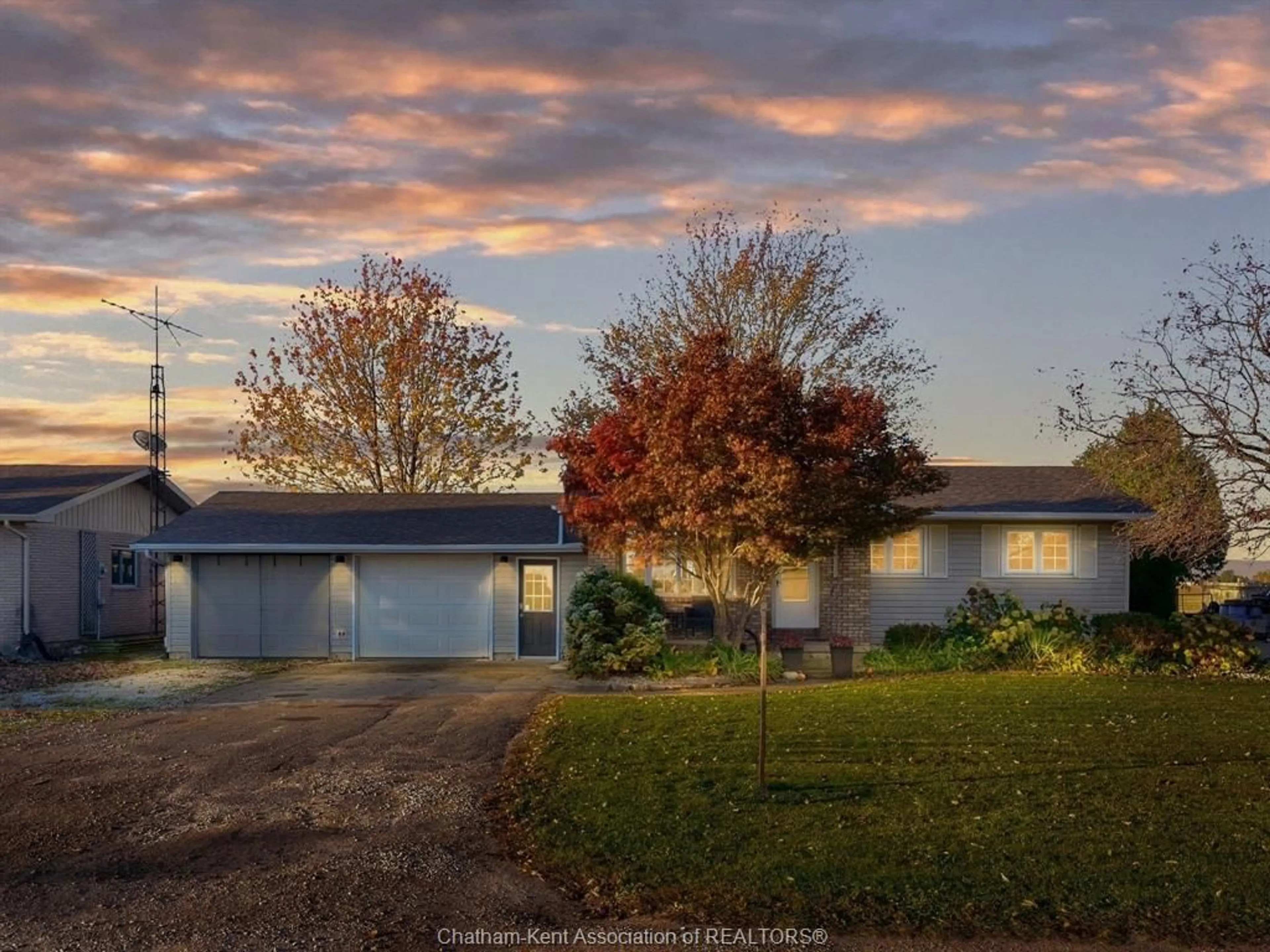 A pic from outside/outdoor area/front of a property/back of a property/a pic from drone, street for 23990 WINTER LINE Rd, Pain Court Ontario N0P 1Z0