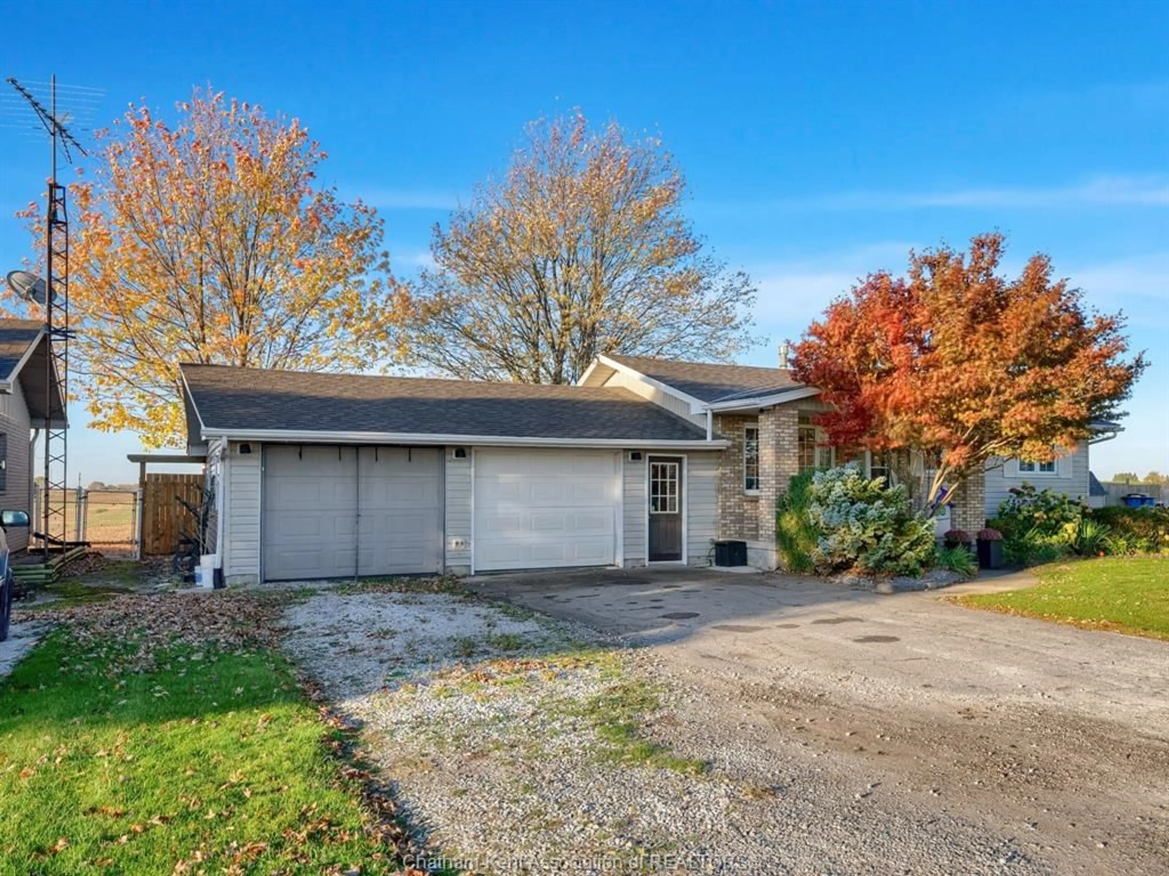 A pic from outside/outdoor area/front of a property/back of a property/a pic from drone, street for 23990 WINTER LINE Rd, Pain Court Ontario N0P 1Z0