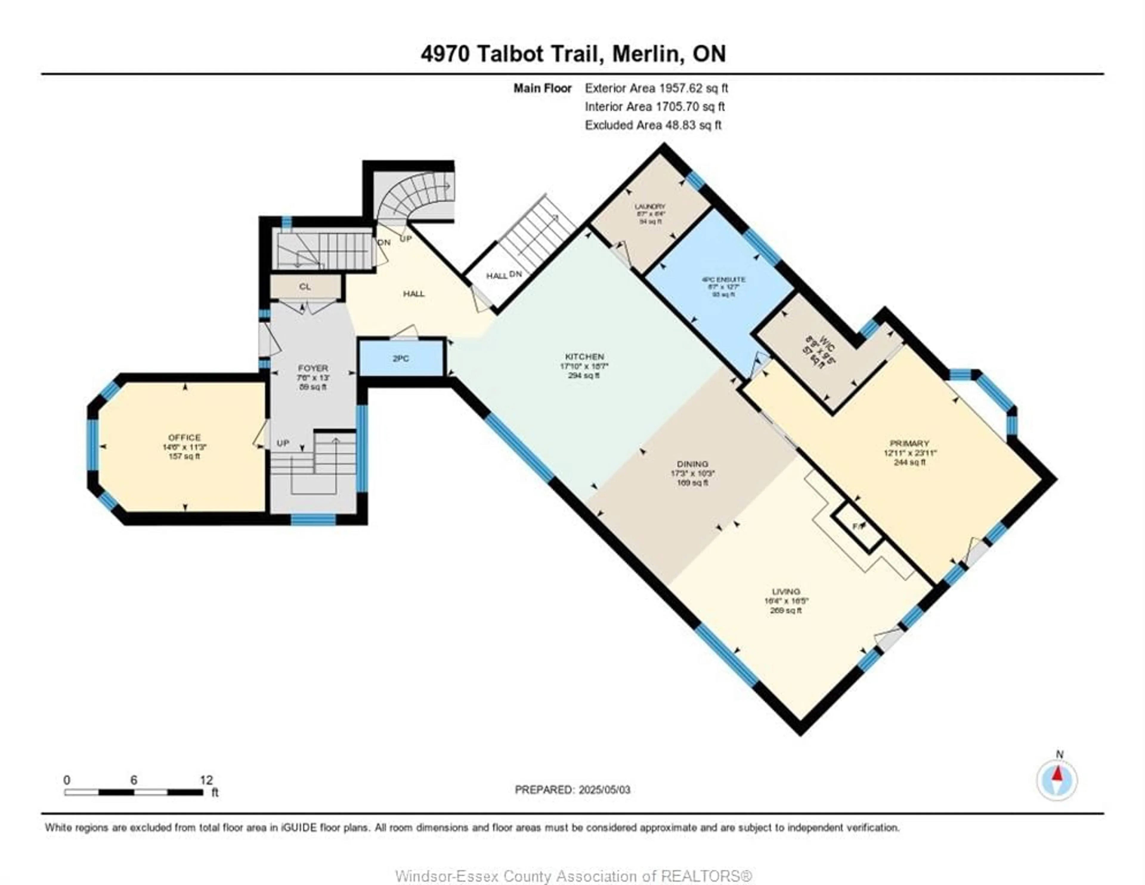 Floor plan for 4970 TALBOT Trail, Merlin Ontario N0P 1W0