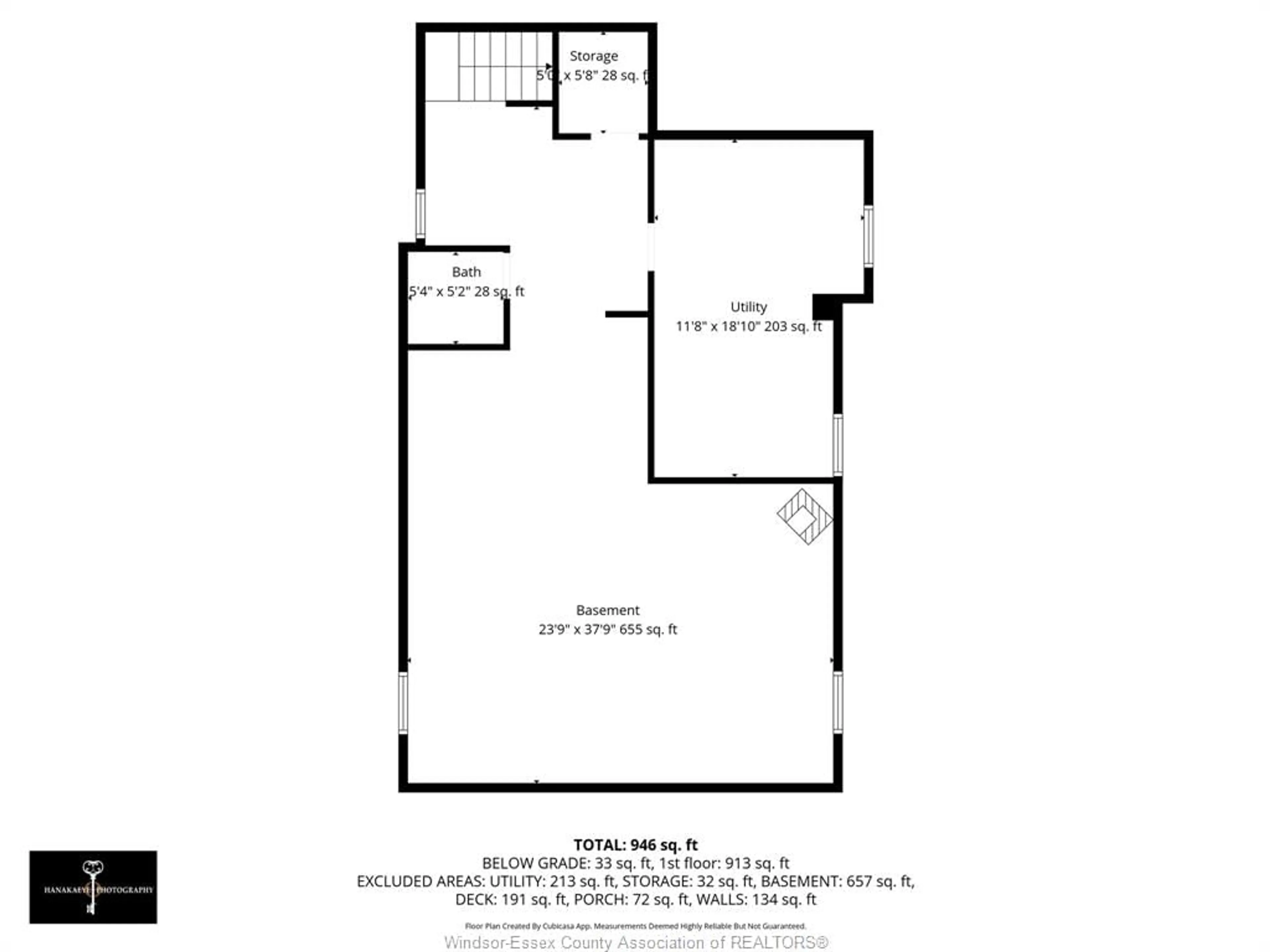 Floor plan for 2254 CADILLAC, Windsor Ontario N8W 3Y1