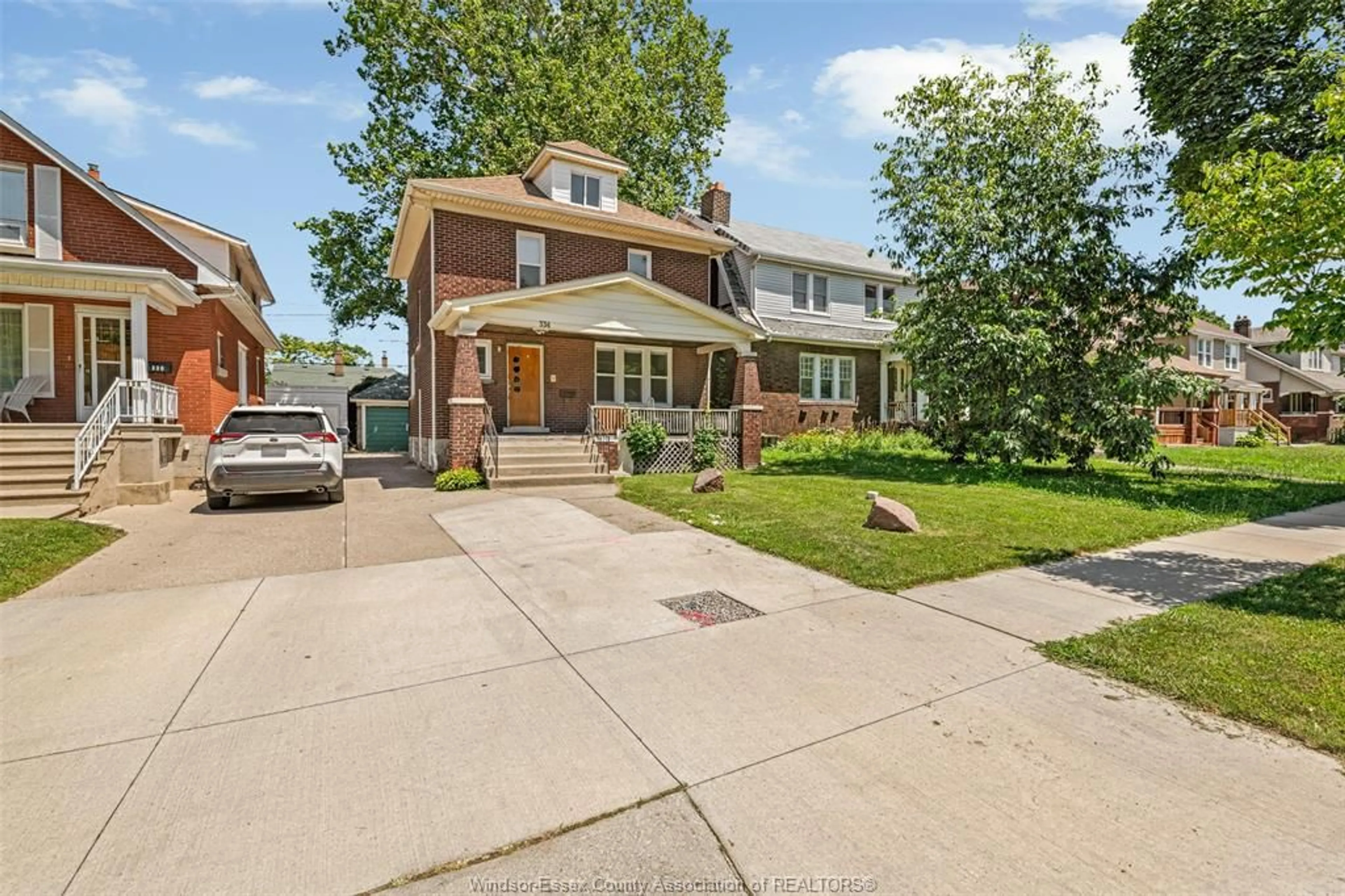 Home with brick exterior material, street for 334 RANKIN Ave, Windsor Ontario N9B 2R7