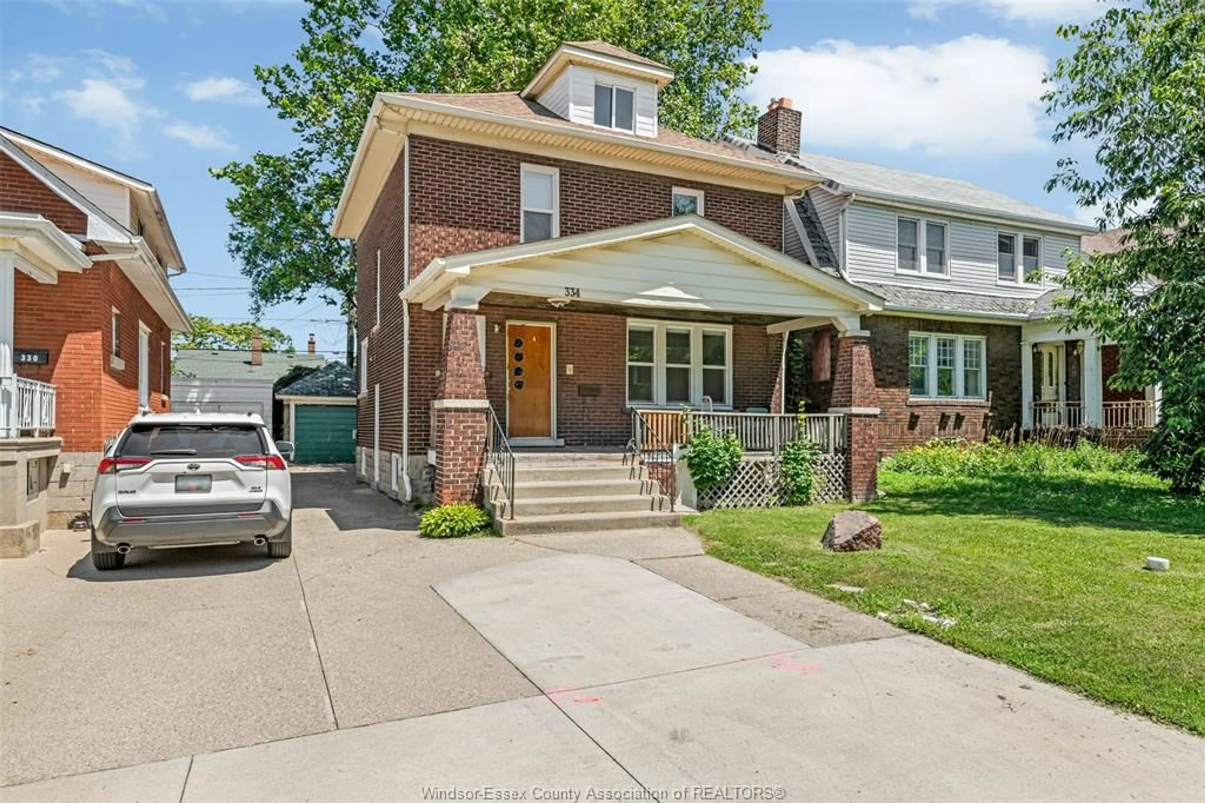 Home with brick exterior material, street for 334 RANKIN Ave, Windsor Ontario N9B 2R7