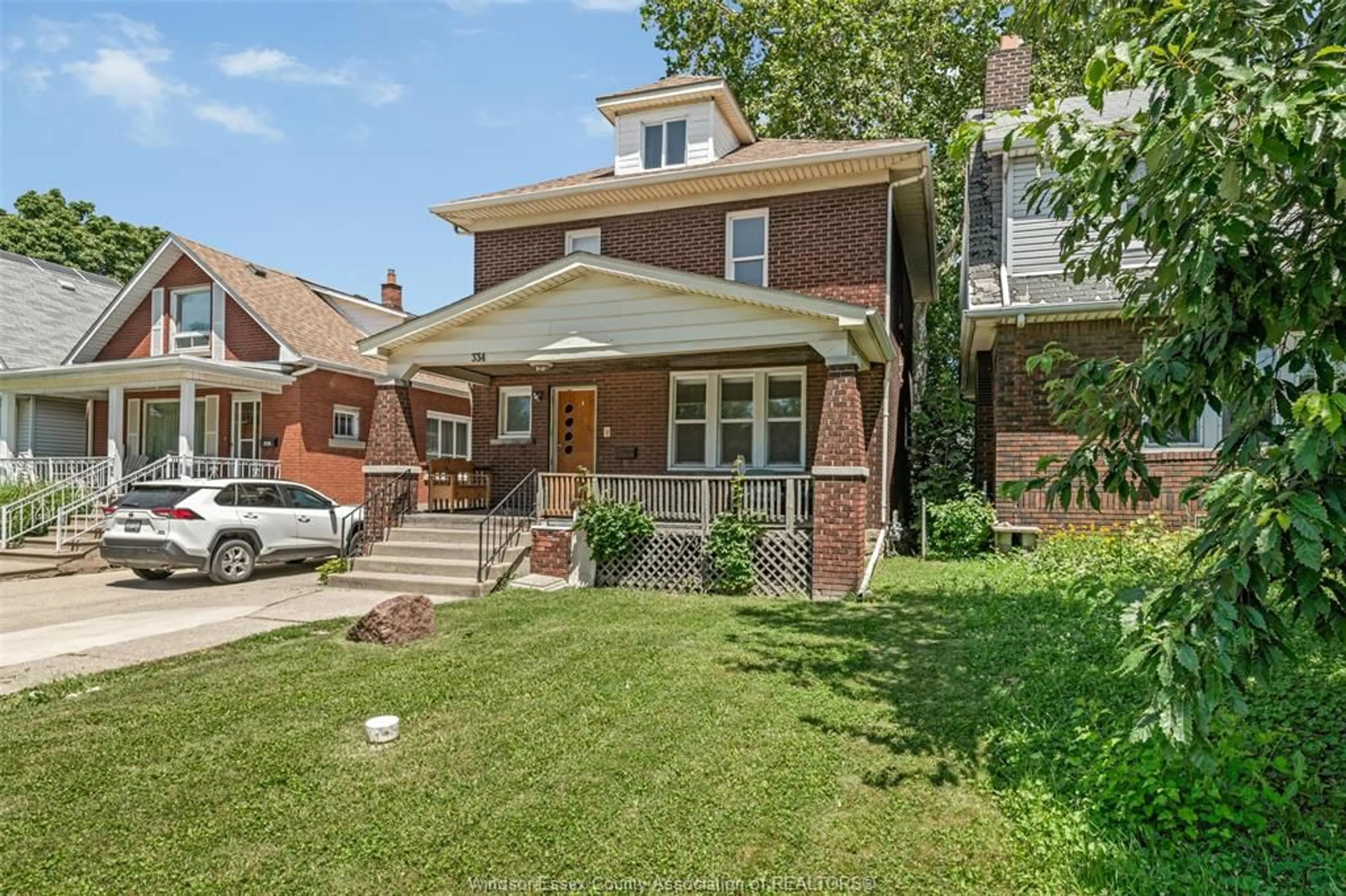 Home with brick exterior material, street for 334 RANKIN Ave, Windsor Ontario N9B 2R7