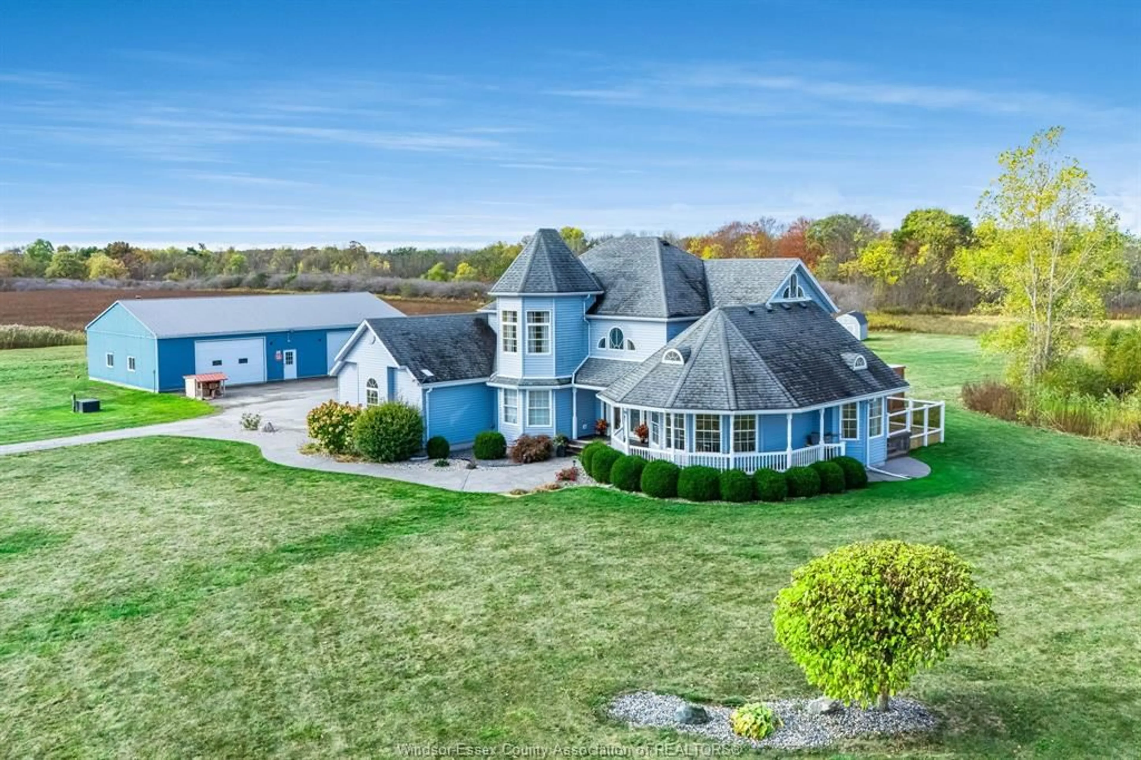 A pic from outside/outdoor area/front of a property/back of a property/a pic from drone, water/lake/river/ocean view for 1951 BRIGDEN Rd, St Clair Ontario N0P 2R0