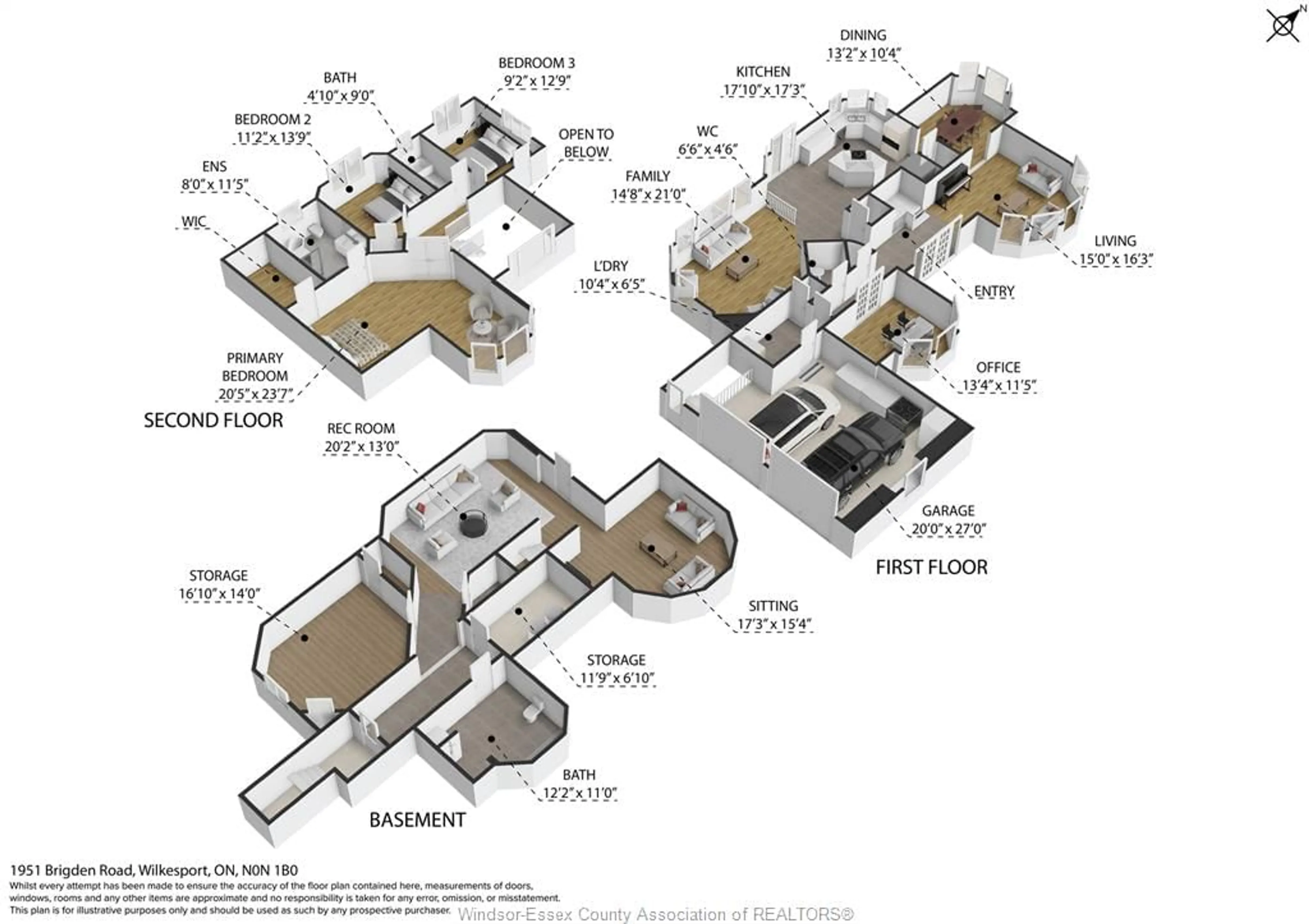 Floor plan for 1951 BRIGDEN Rd, St Clair Ontario N0P 2R0