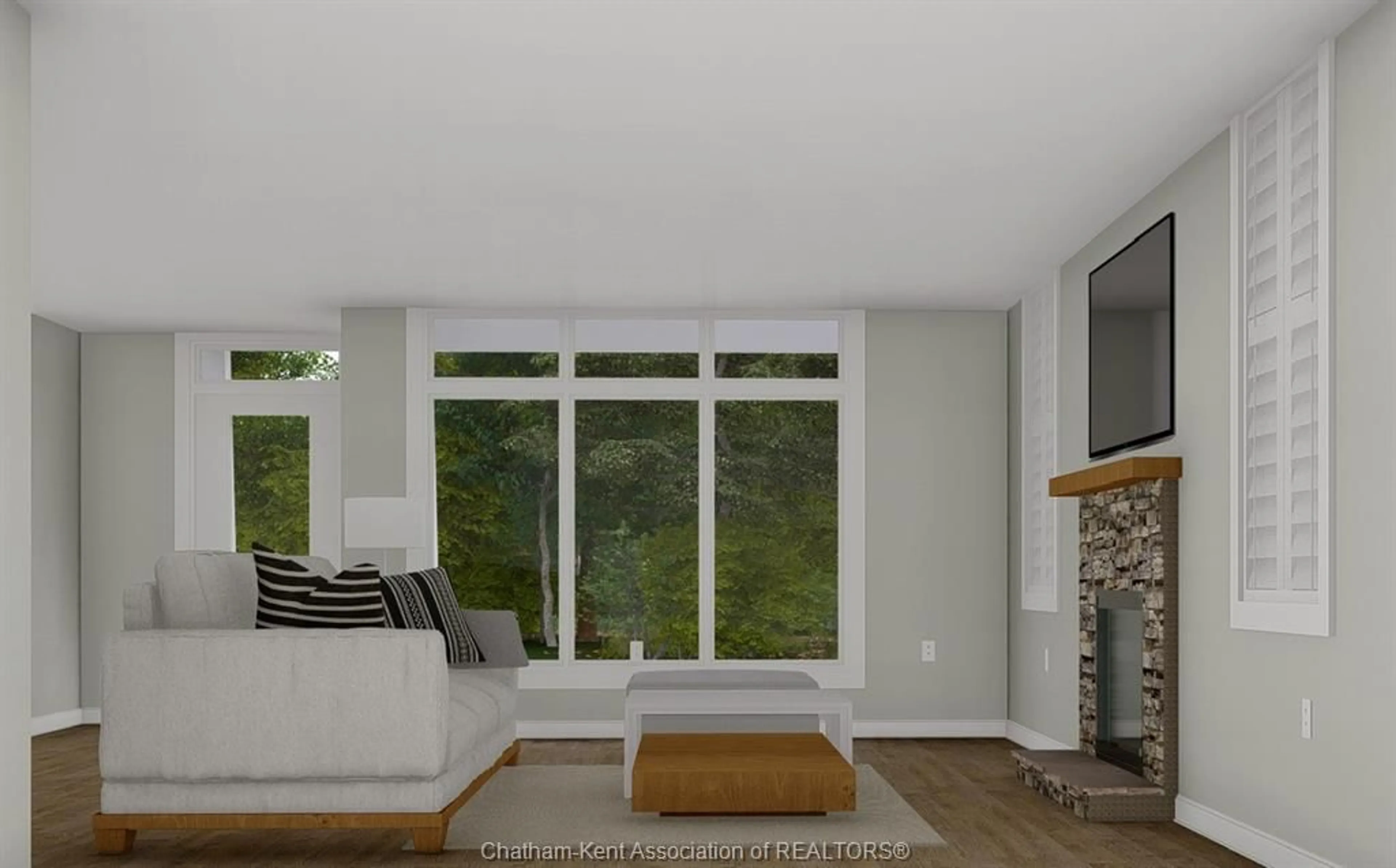 Living room with furniture, unknown for 4673 Old River Rd, Port Lambton Ontario N0P 2B0