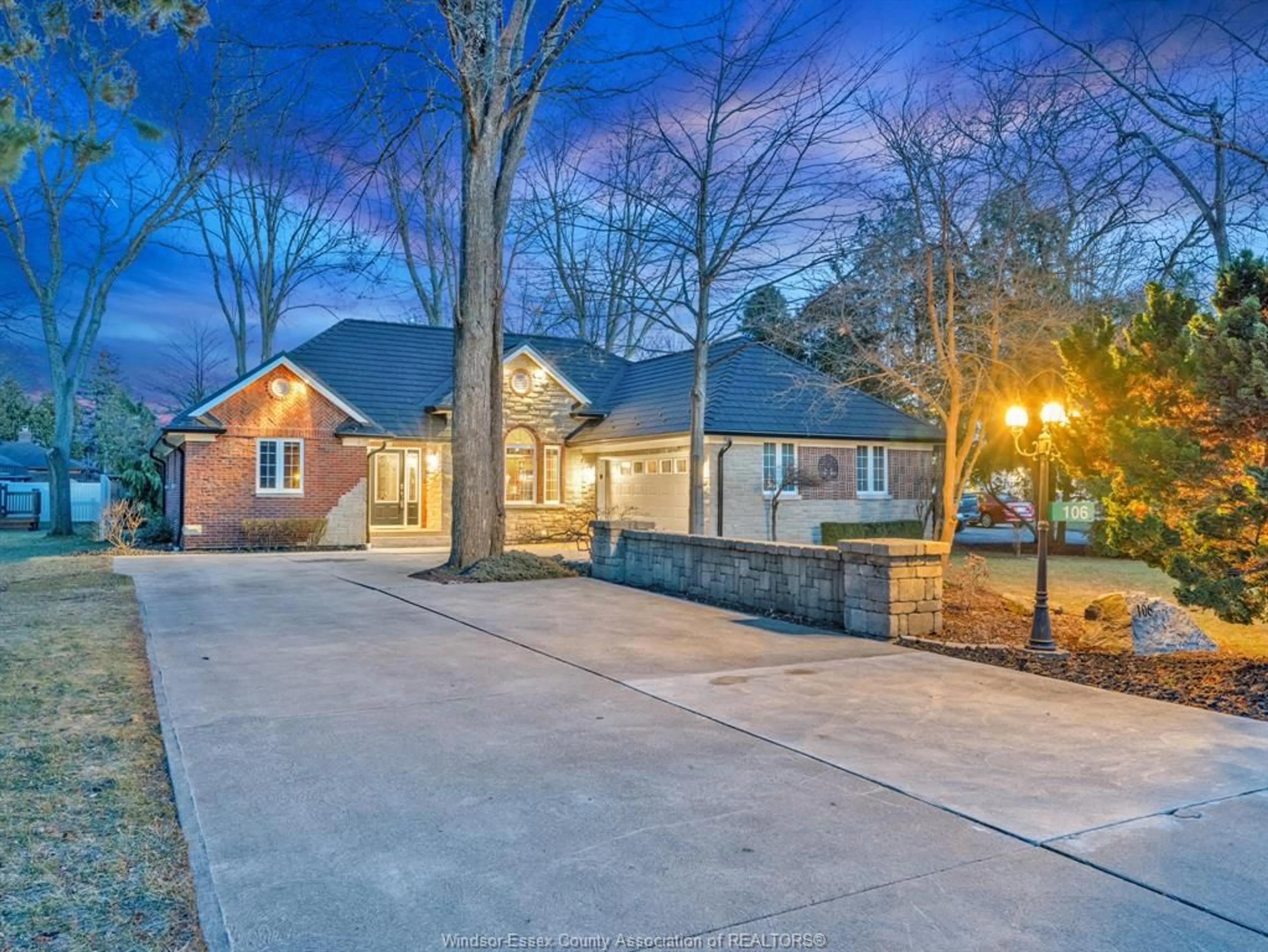 Home with brick exterior material, street for 106 Patillo, Lakeshore Ontario N8N 4X9