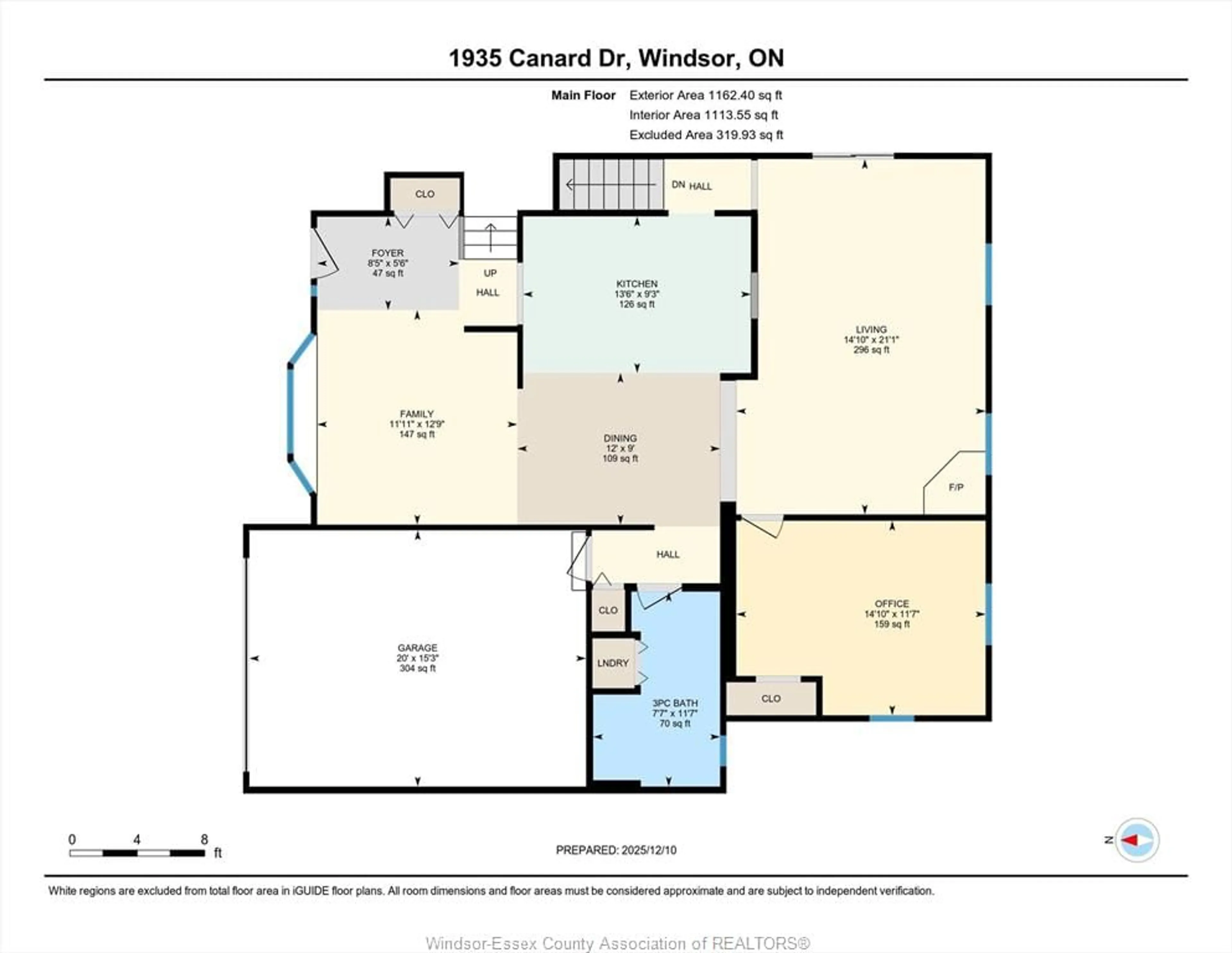 Floor plan for 1935 CANARD Dr, LaSalle Ontario N9J 2S7