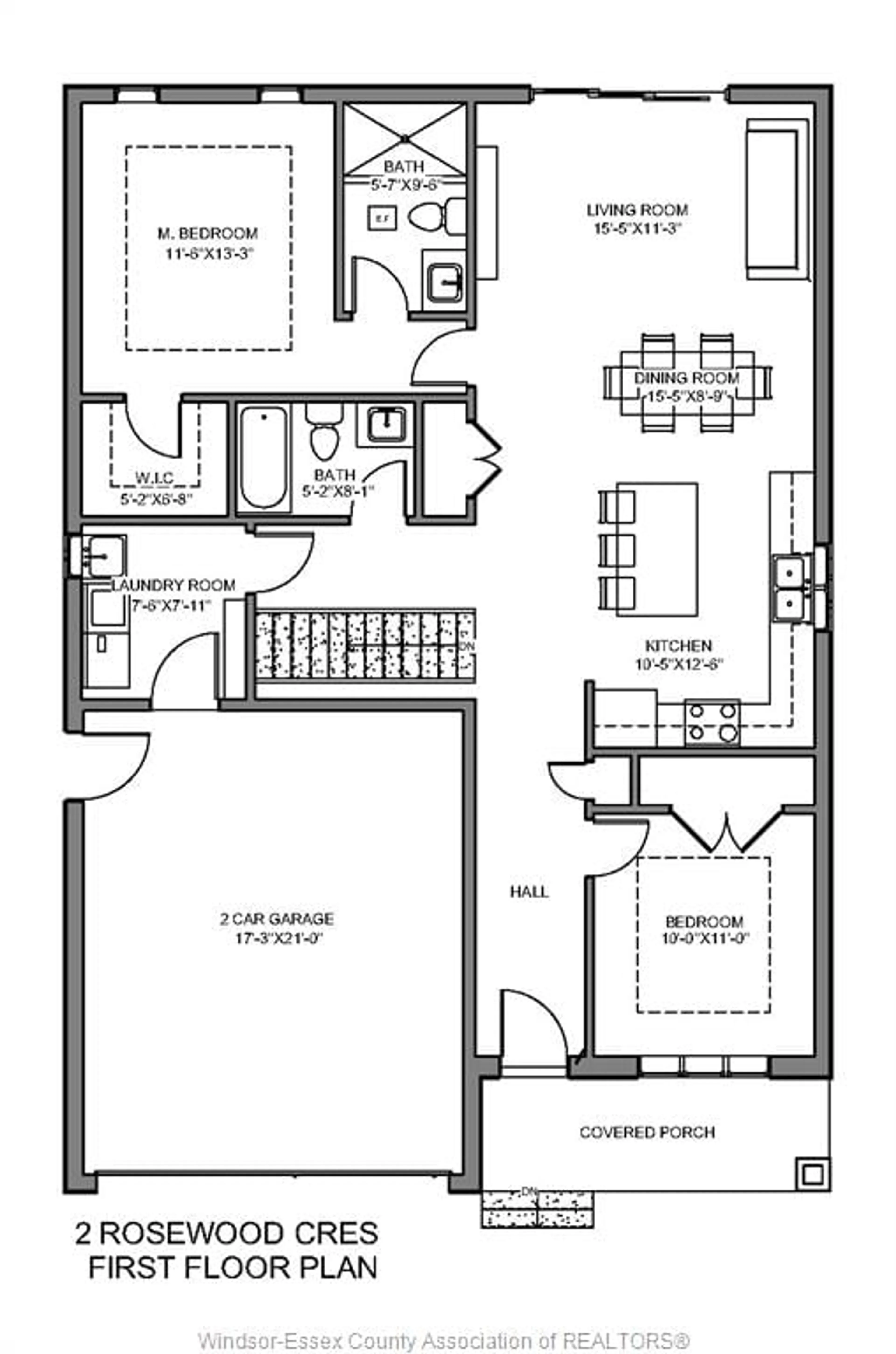 Floor plan for 2 ROSEWOOD Cres, Chatham Ontario N7M 0V4