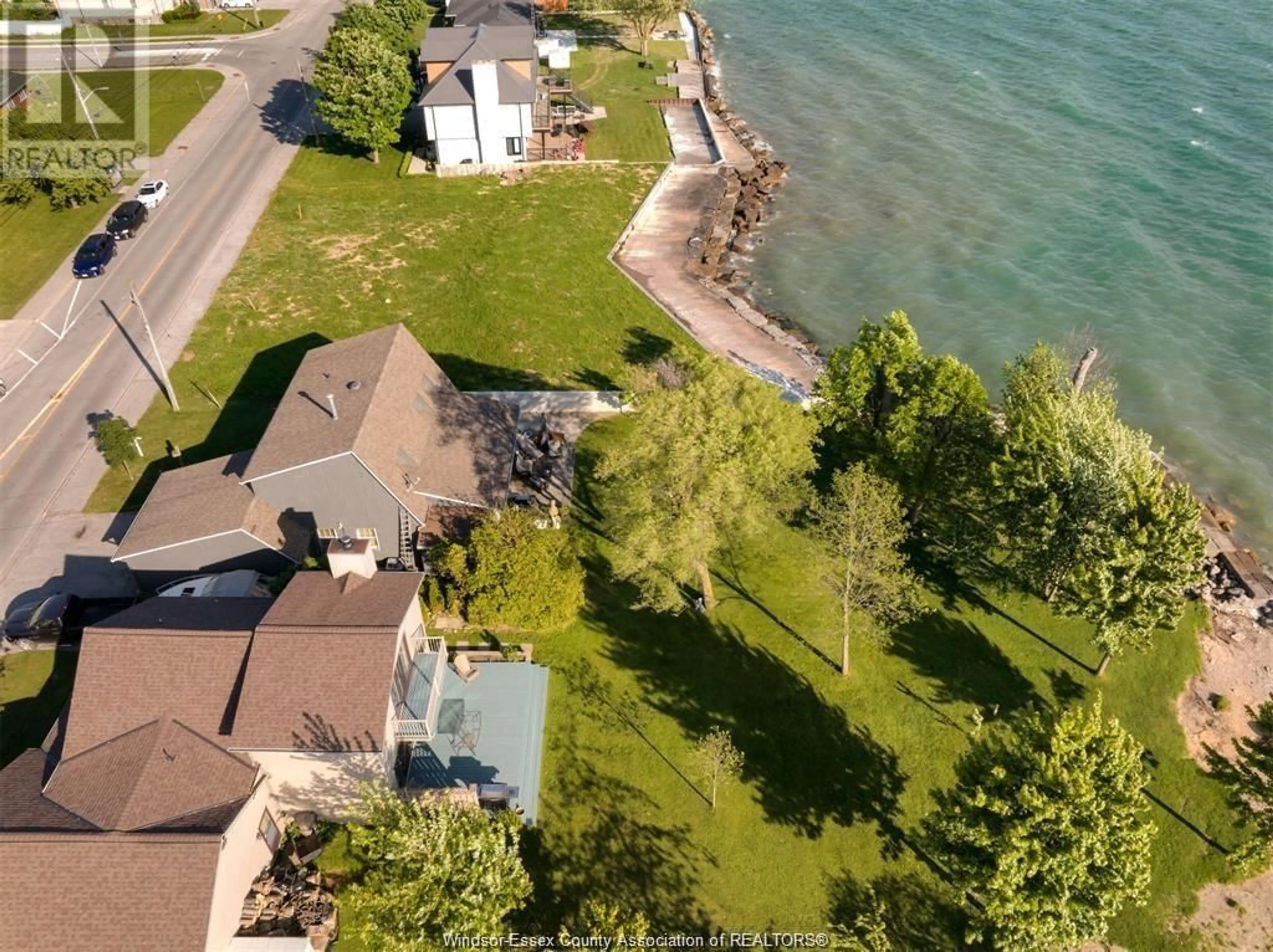 A pic from outside/outdoor area/front of a property/back of a property/a pic from drone, water/lake/river/ocean view for 200 Robson Rd Lot #2, Leamington Ontario N8H 5R1