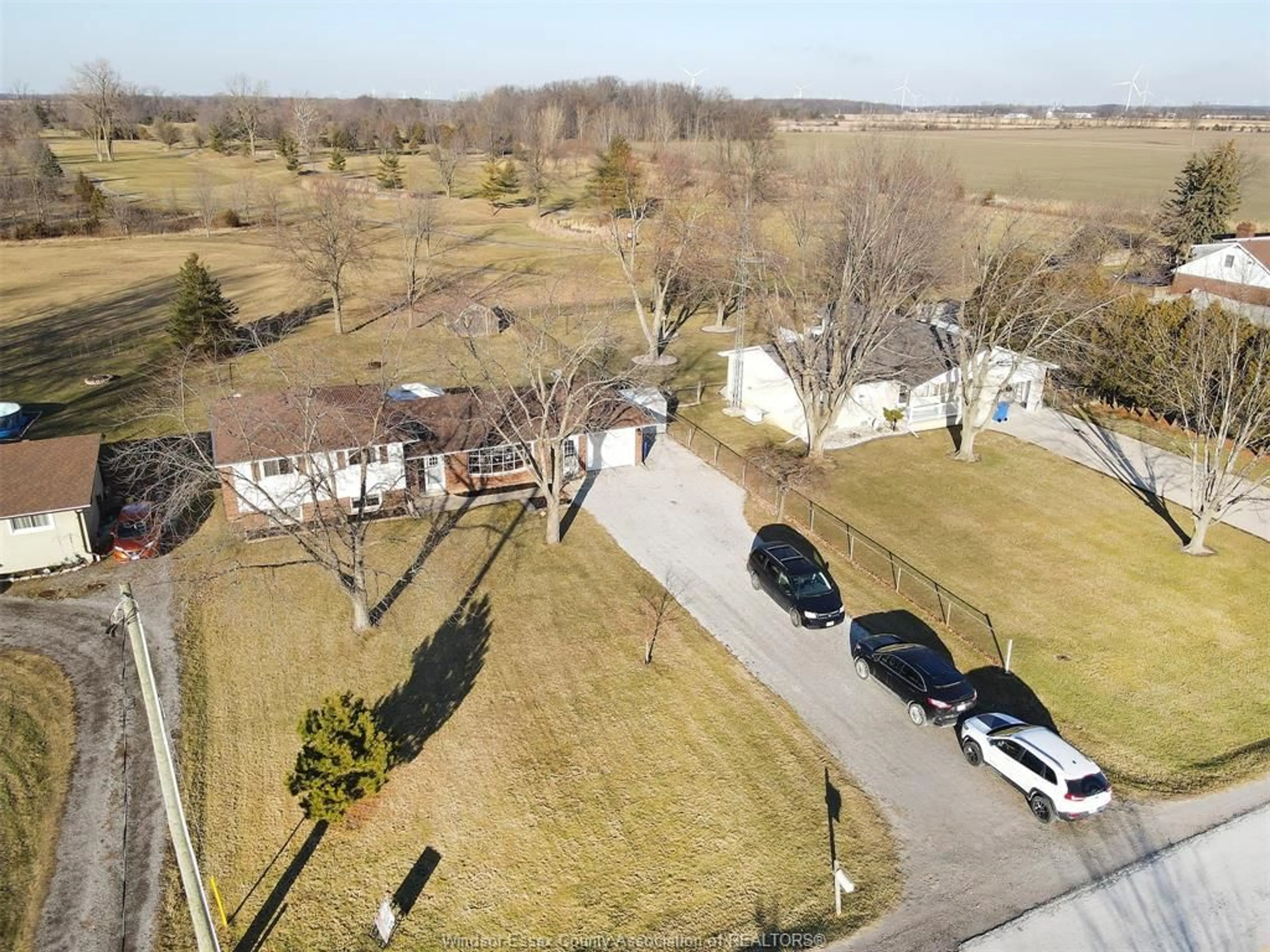 A pic from outside/outdoor area/front of a property/back of a property/a pic from drone, street for 263 Road 11, Kingsville Ontario N0R 1V0