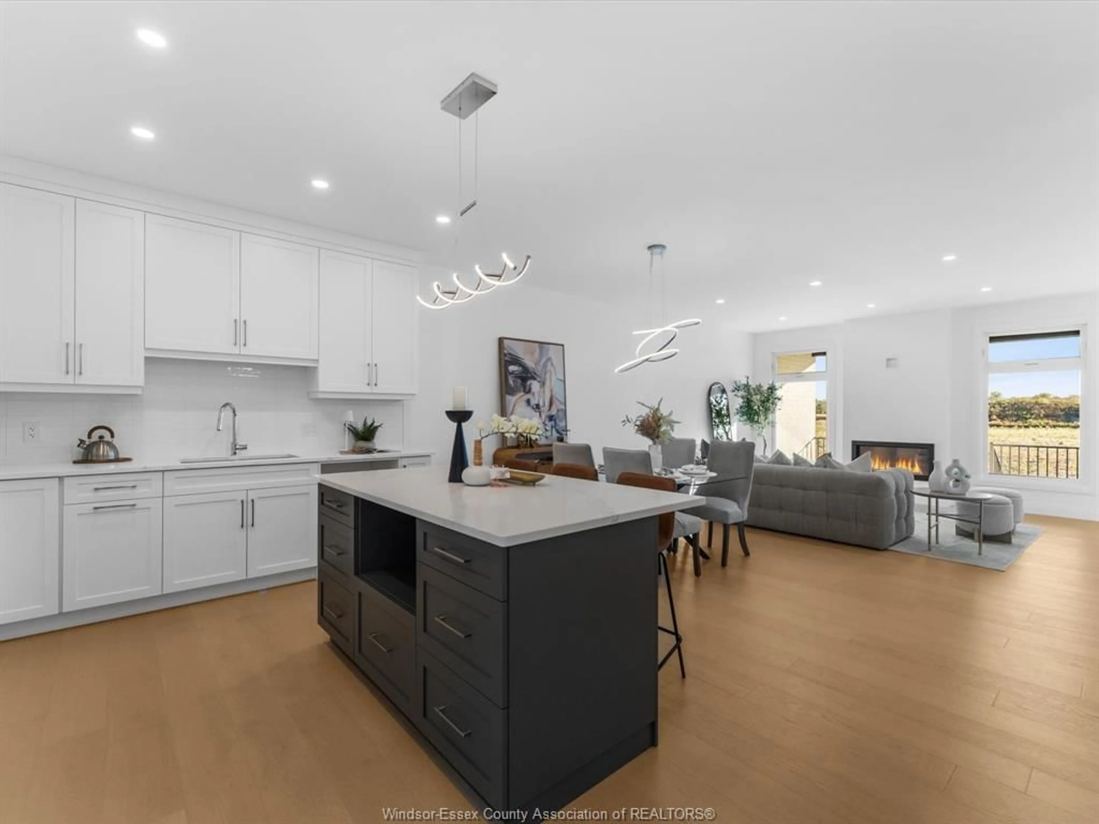 Open concept kitchen, ceramic/tile floor for 56 DESTINY, Leamington Ontario N8H 0E1