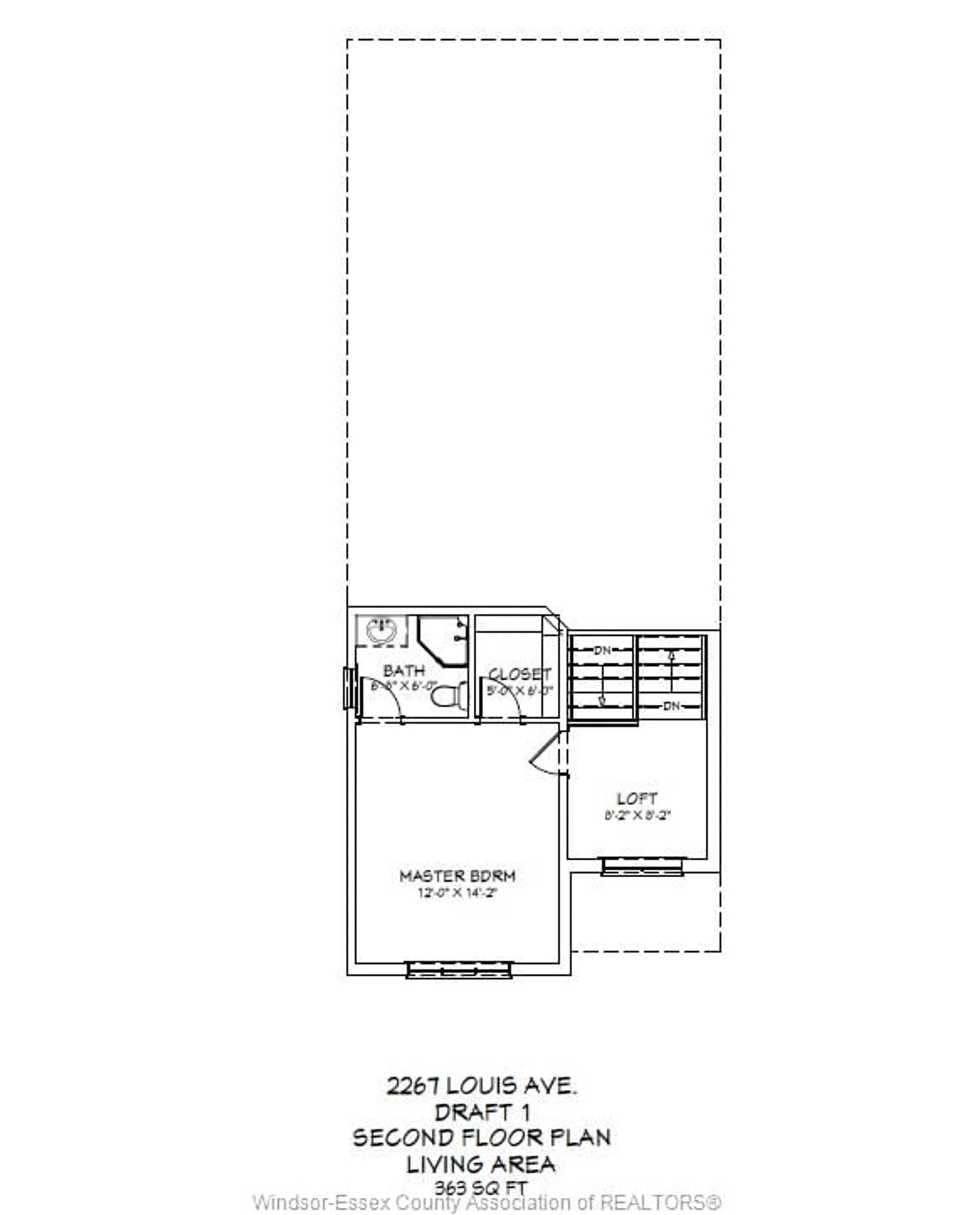Floor plan for 2267 LOUIS, Windsor Ontario N8X 4C2