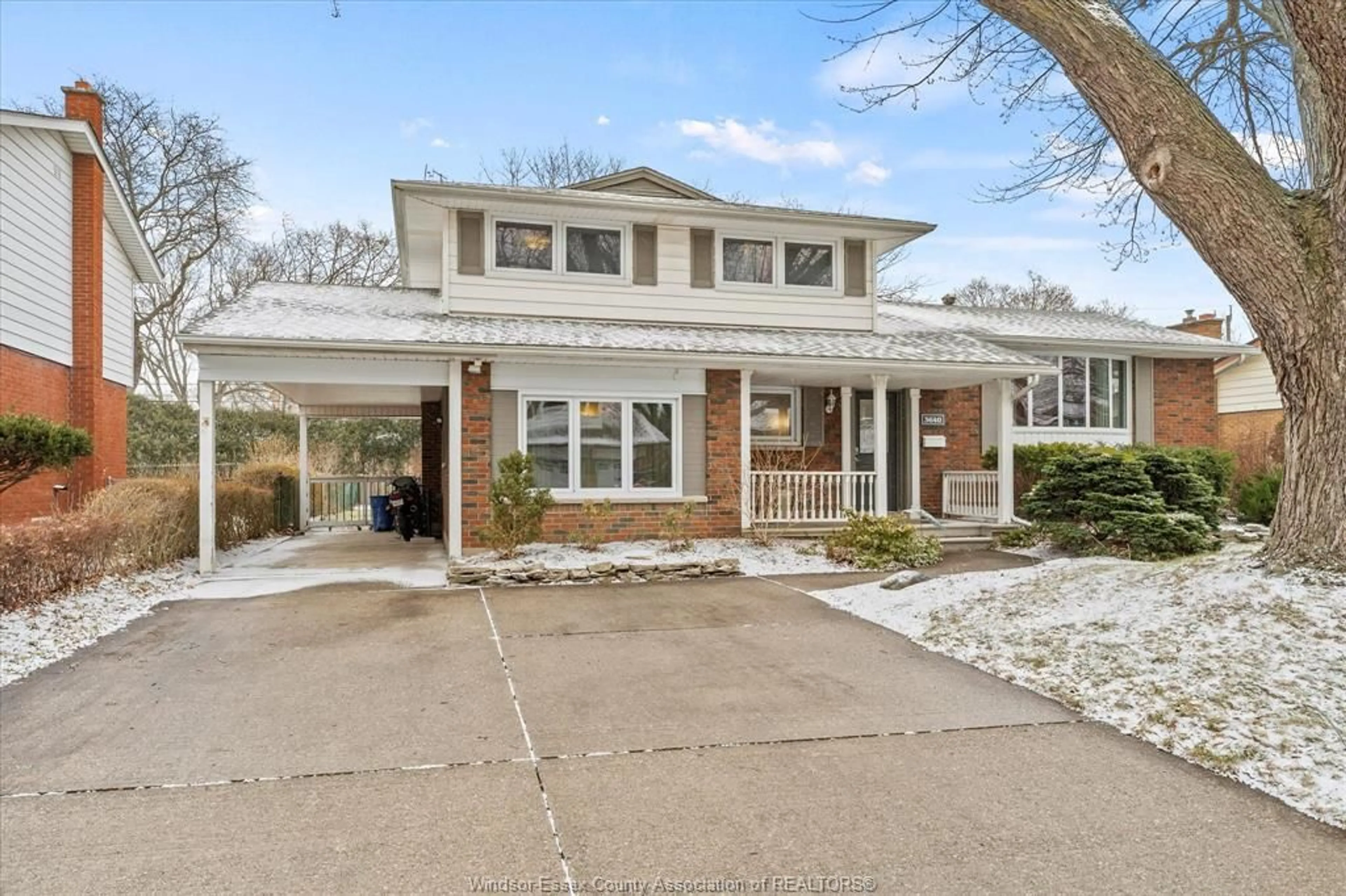 Home with brick exterior material, street for 3640 AVONDALE, Windsor Ontario N9E 1X9