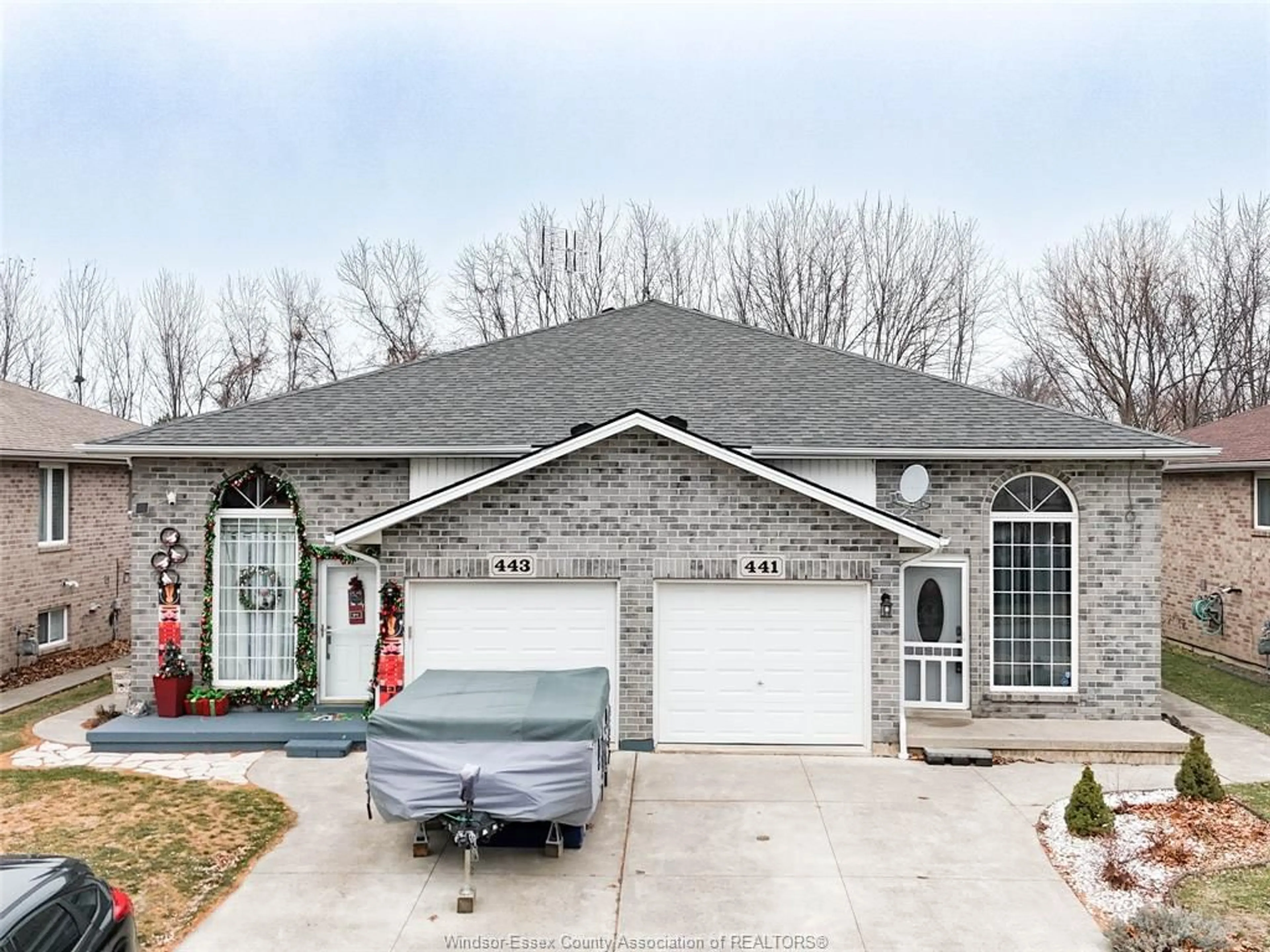 Home with brick exterior material, street for 441 RAILWAY Ave, Belle River Ontario N0R 1A0