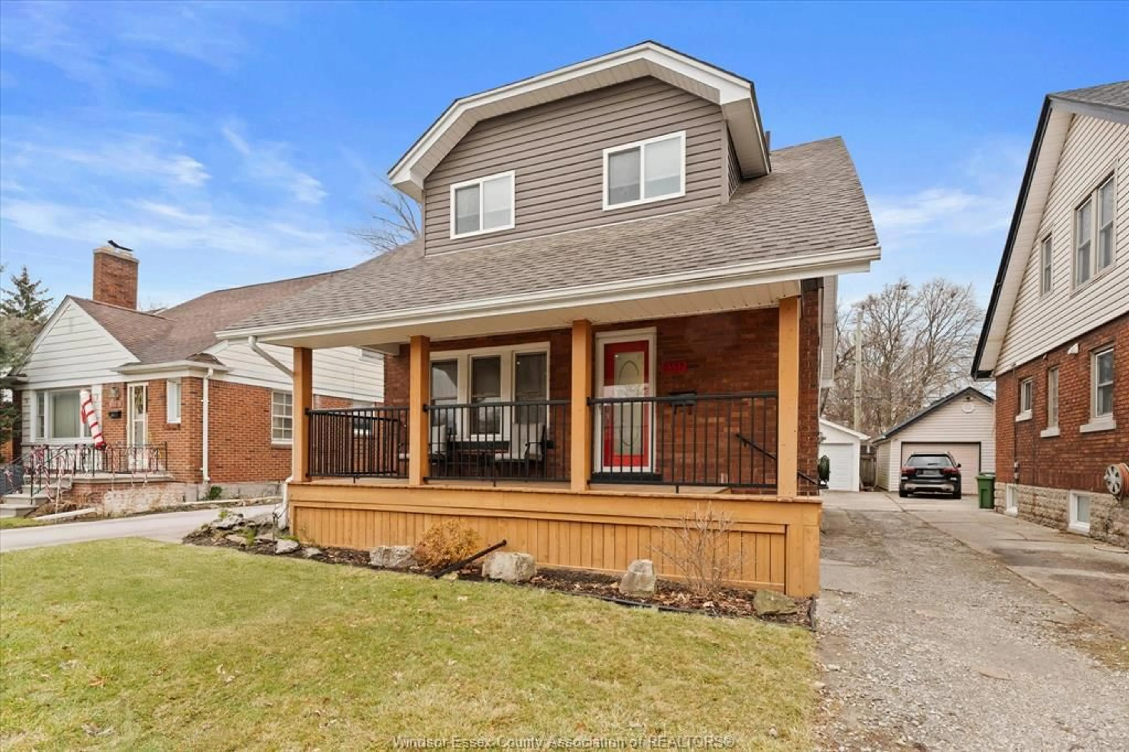 Home with brick exterior material, street for 2337 Hall, Windsor Ontario N82 2M1