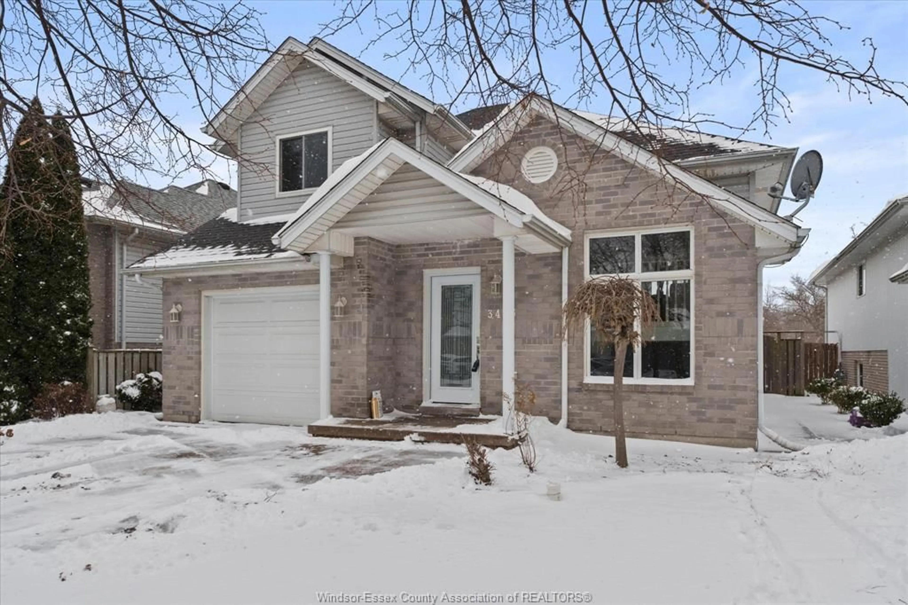 Home with brick exterior material, street for 3443 TREELINE, Windsor Ontario N8R 2A3