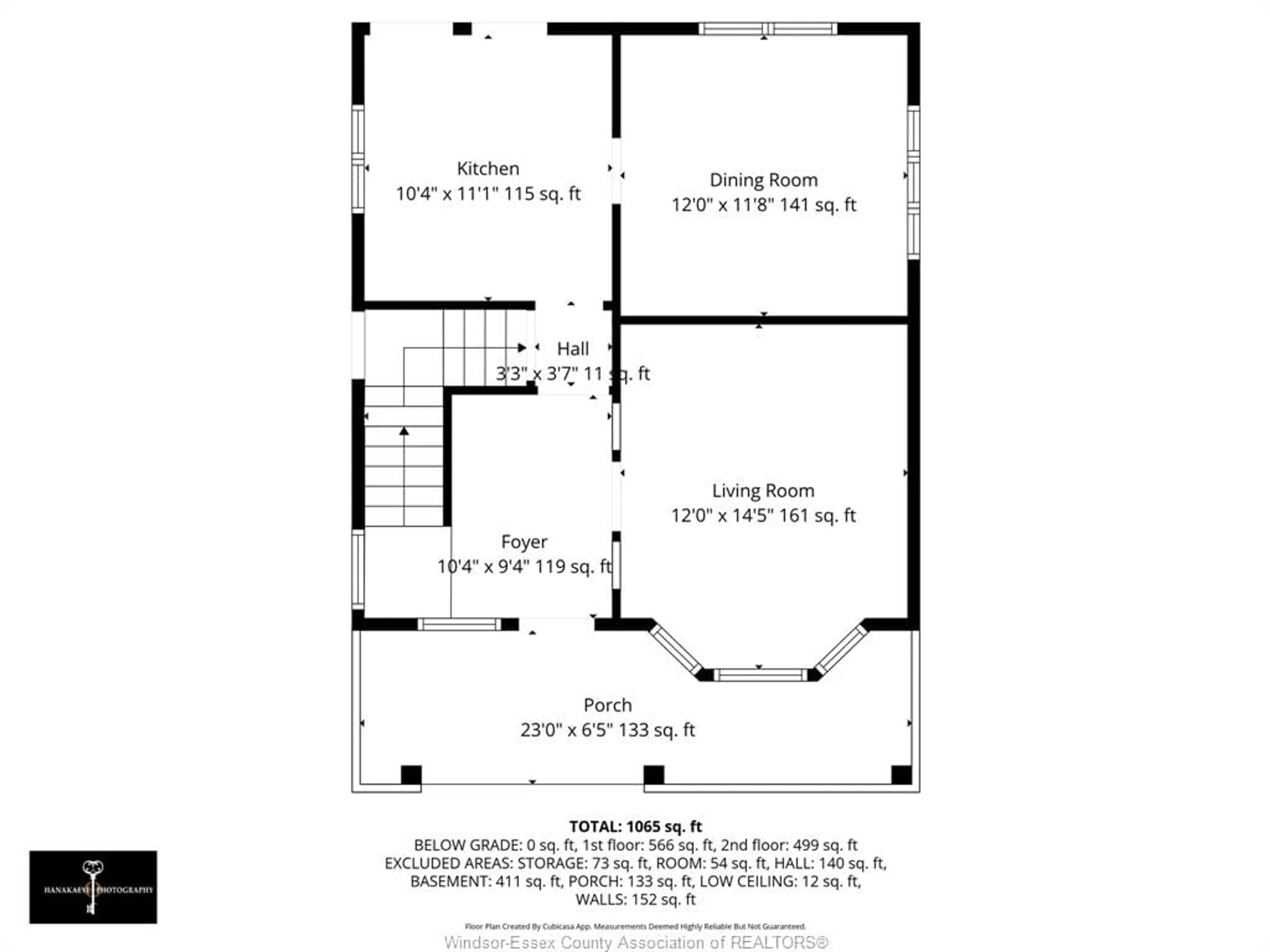 Floor plan for 1021 HOWARD Ave, Windsor Ontario N9A 1S6