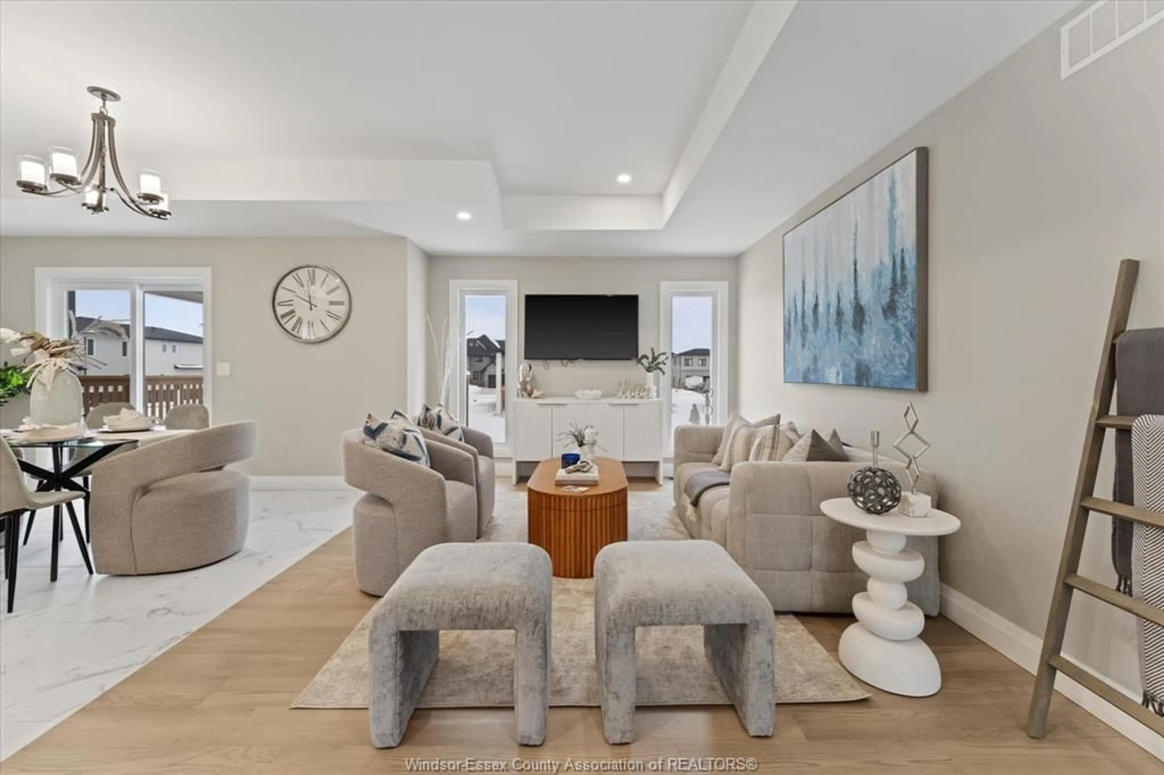 Living room with furniture, ceramic/tile floor for 4403 Belmont Ave, Comber Ontario N0P 1J0