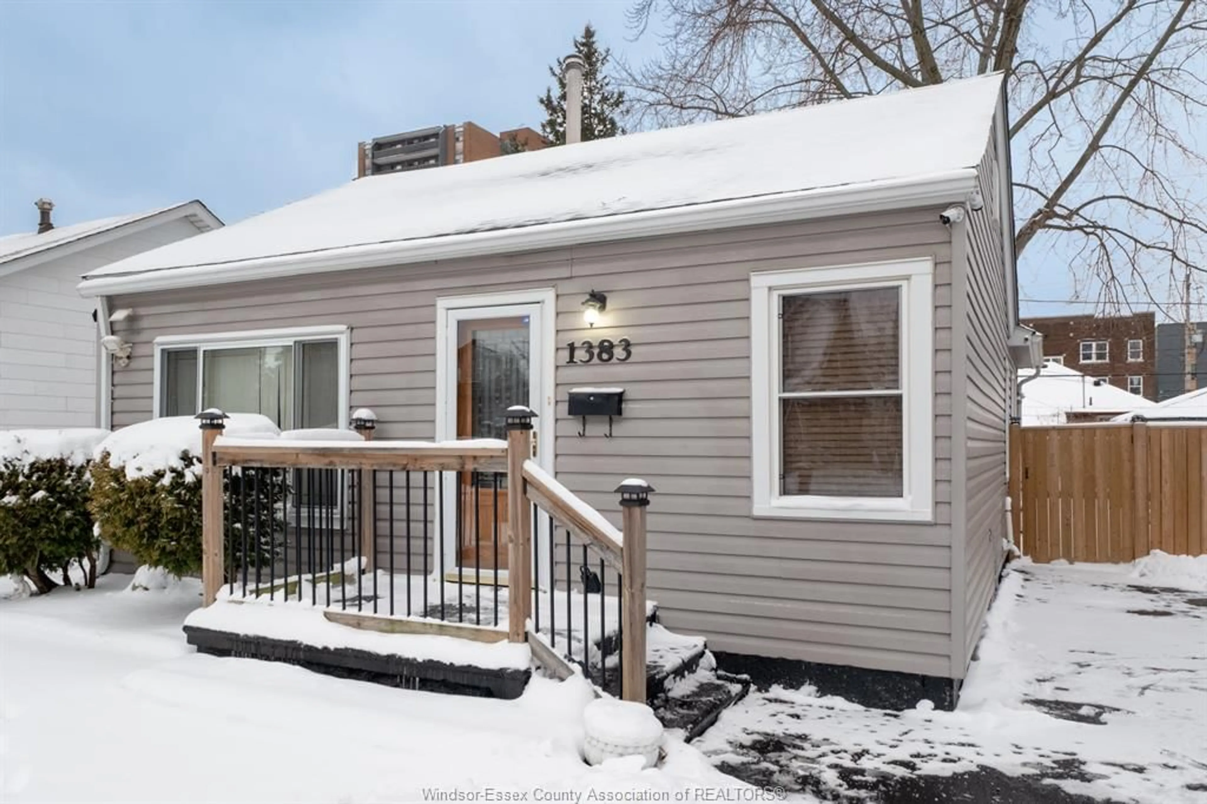 Home with vinyl exterior material, street for 1383 GOYEAU, Windsor Ontario N8X 3K9