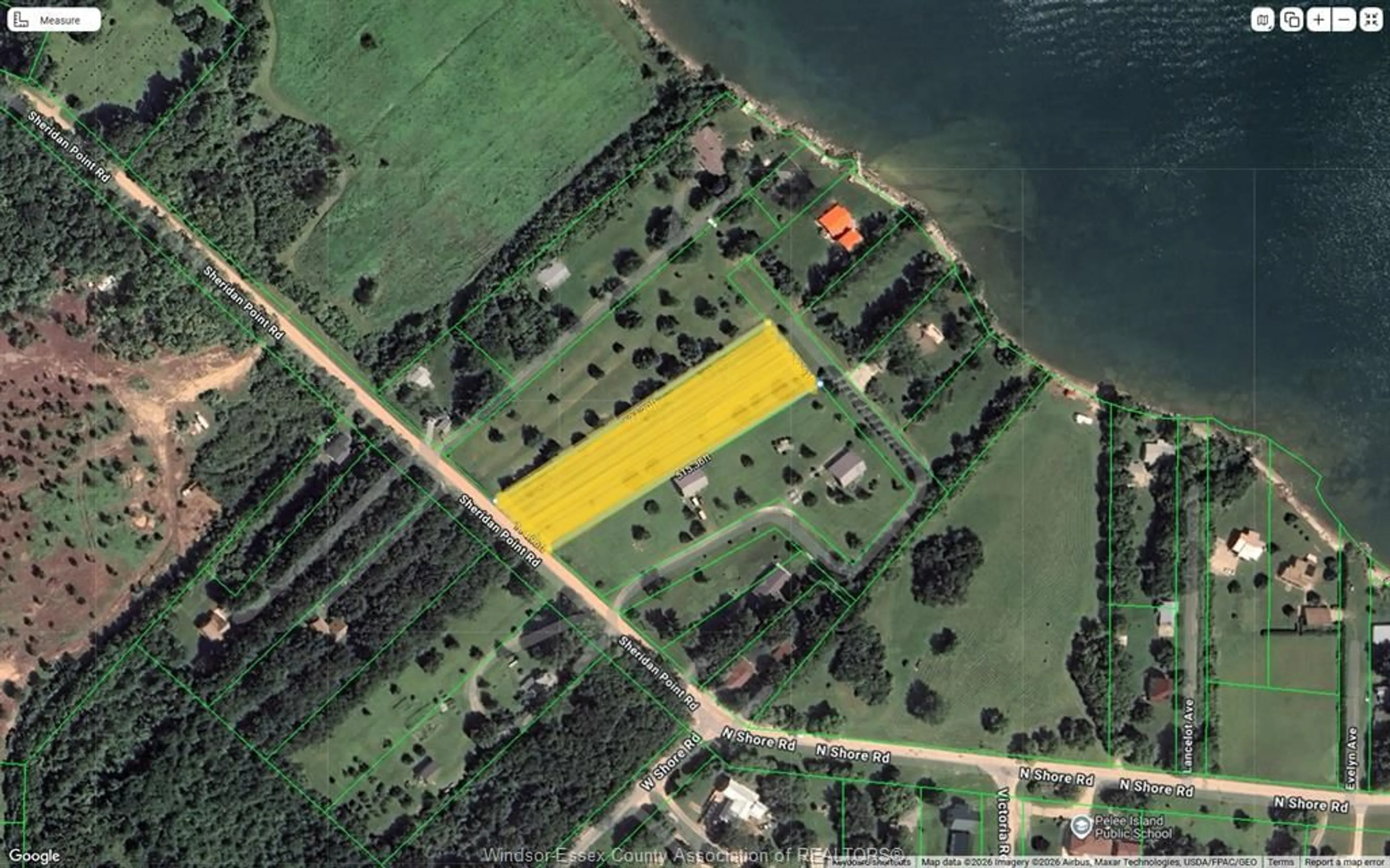 A pic from outside/outdoor area/front of a property/back of a property/a pic from drone, water/lake/river/ocean view for 137 SHERIDAN POINT Rd, Pelee Island Ontario N0R 1M0
