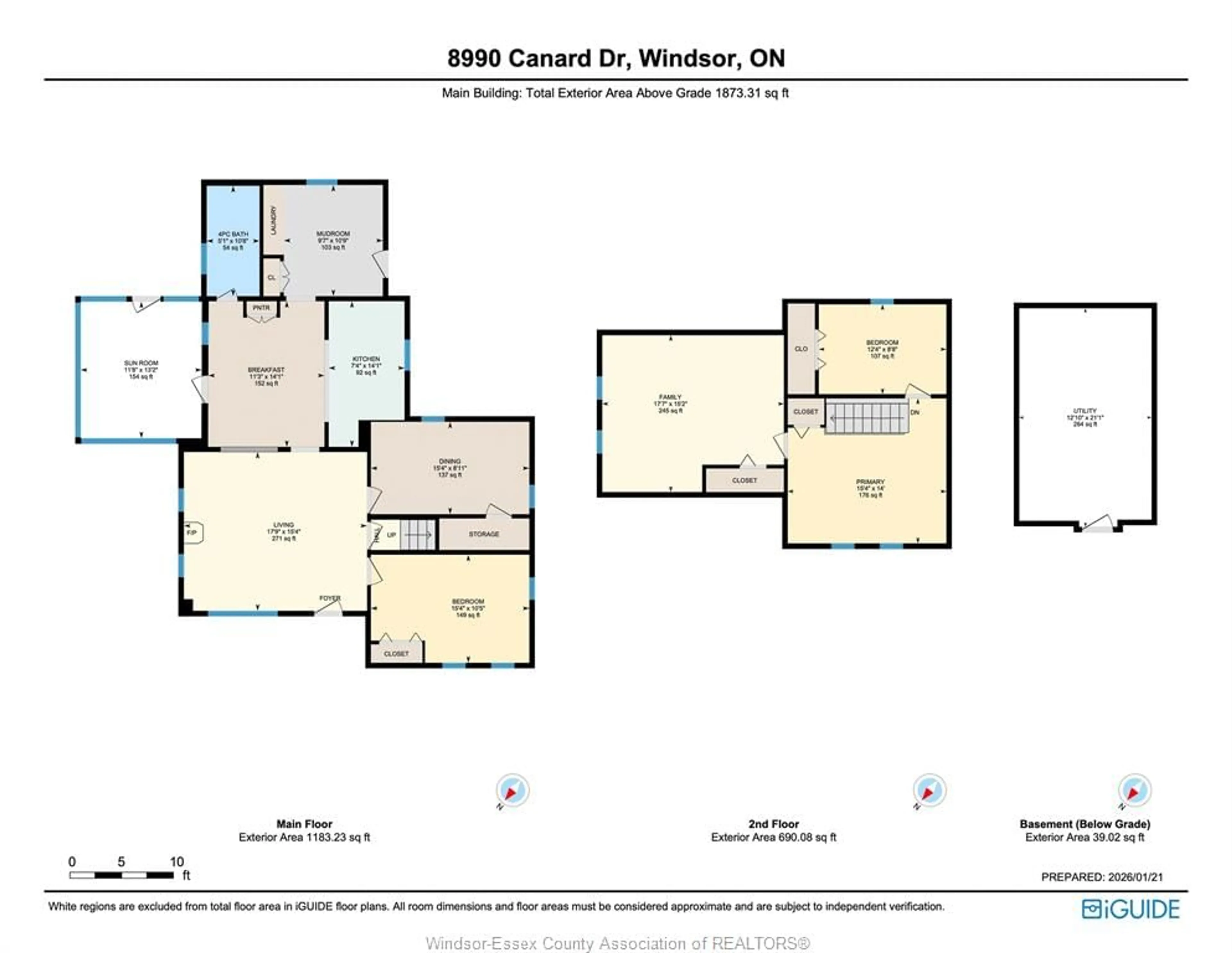 Floor plan for 8990 Canard Dr, LaSalle Ontario N9H 0H4