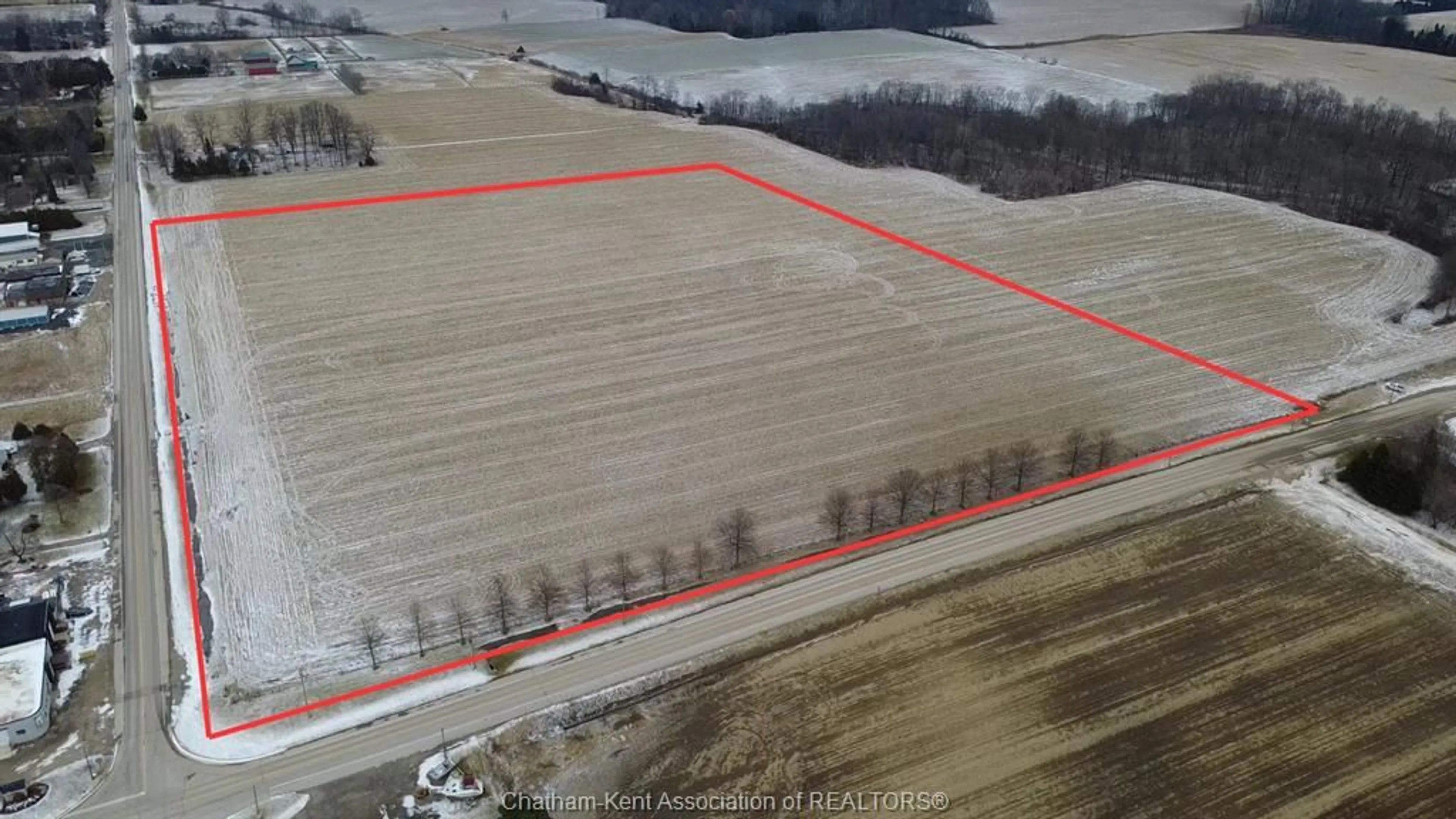 A pic from outside/outdoor area/front of a property/back of a property/a pic from drone, building for 22389 PIONEER Line, Rodney Ontario N0L 2C0