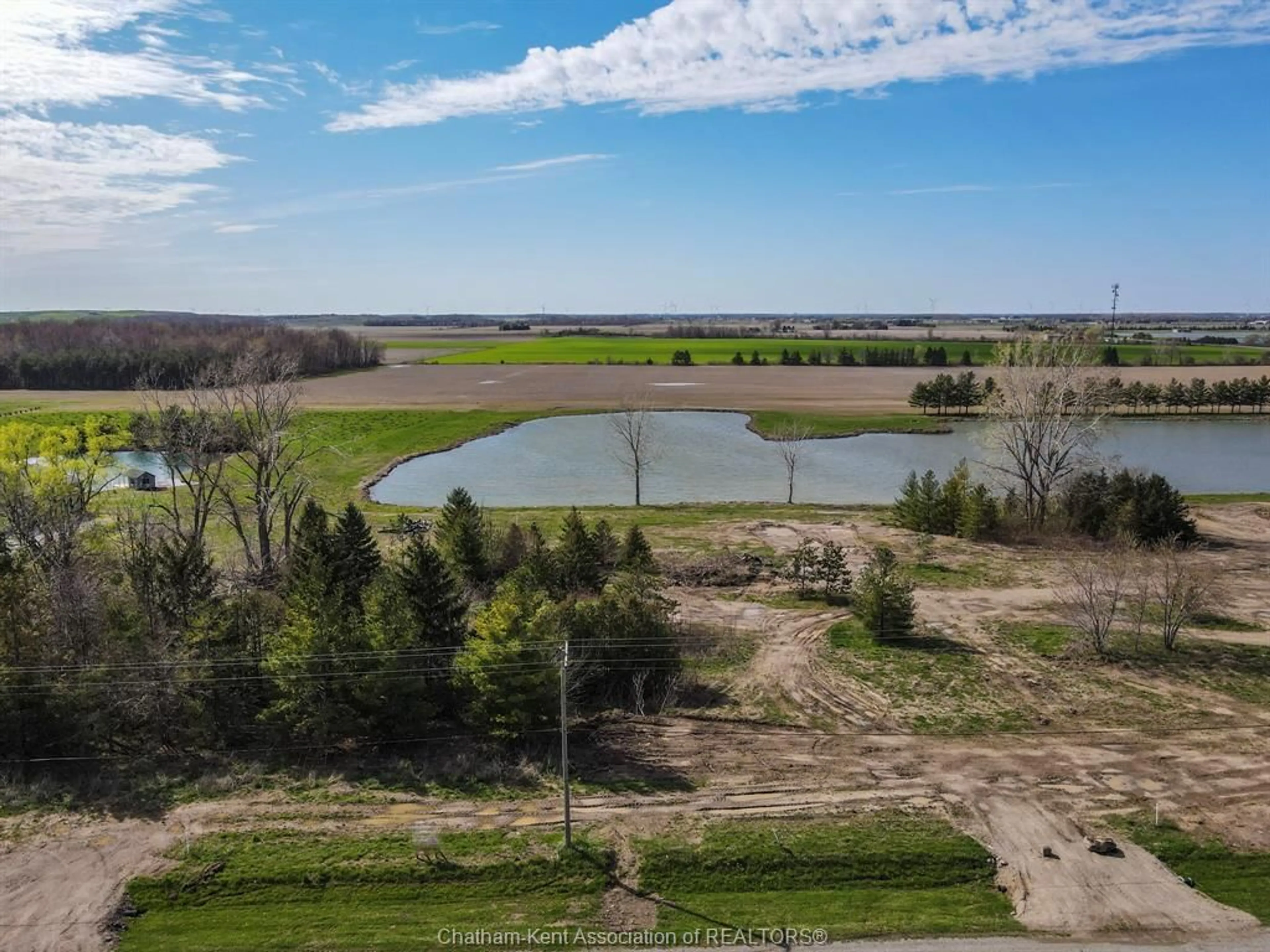 A pic from outside/outdoor area/front of a property/back of a property/a pic from drone, water/lake/river/ocean view for V/L Talbot Trail #Middle, Blenheim Ontario N0P 1A0