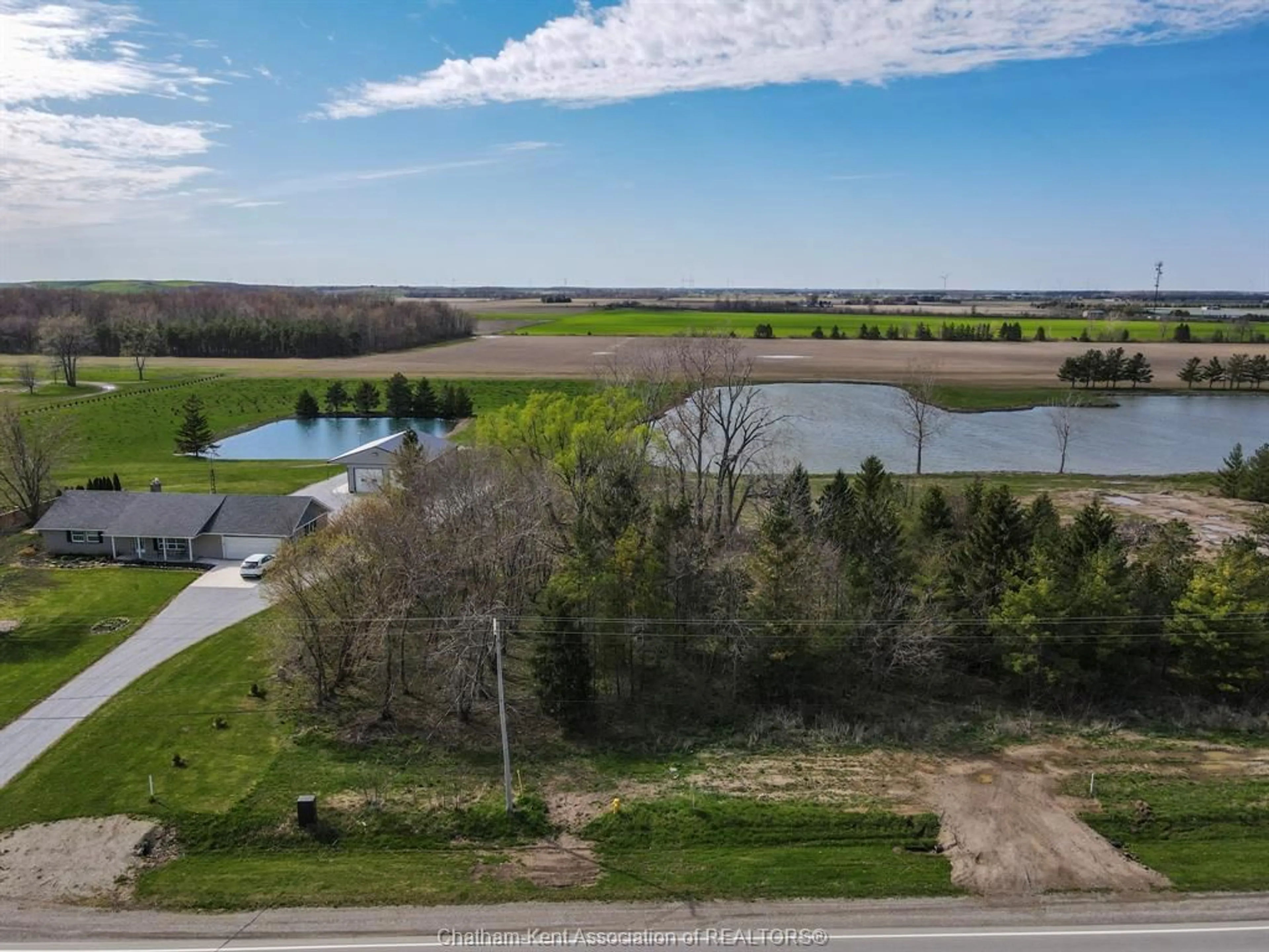 A pic from outside/outdoor area/front of a property/back of a property/a pic from drone, water/lake/river/ocean view for V/L Talbot Trail #West, Blenheim Ontario N0P 1A0