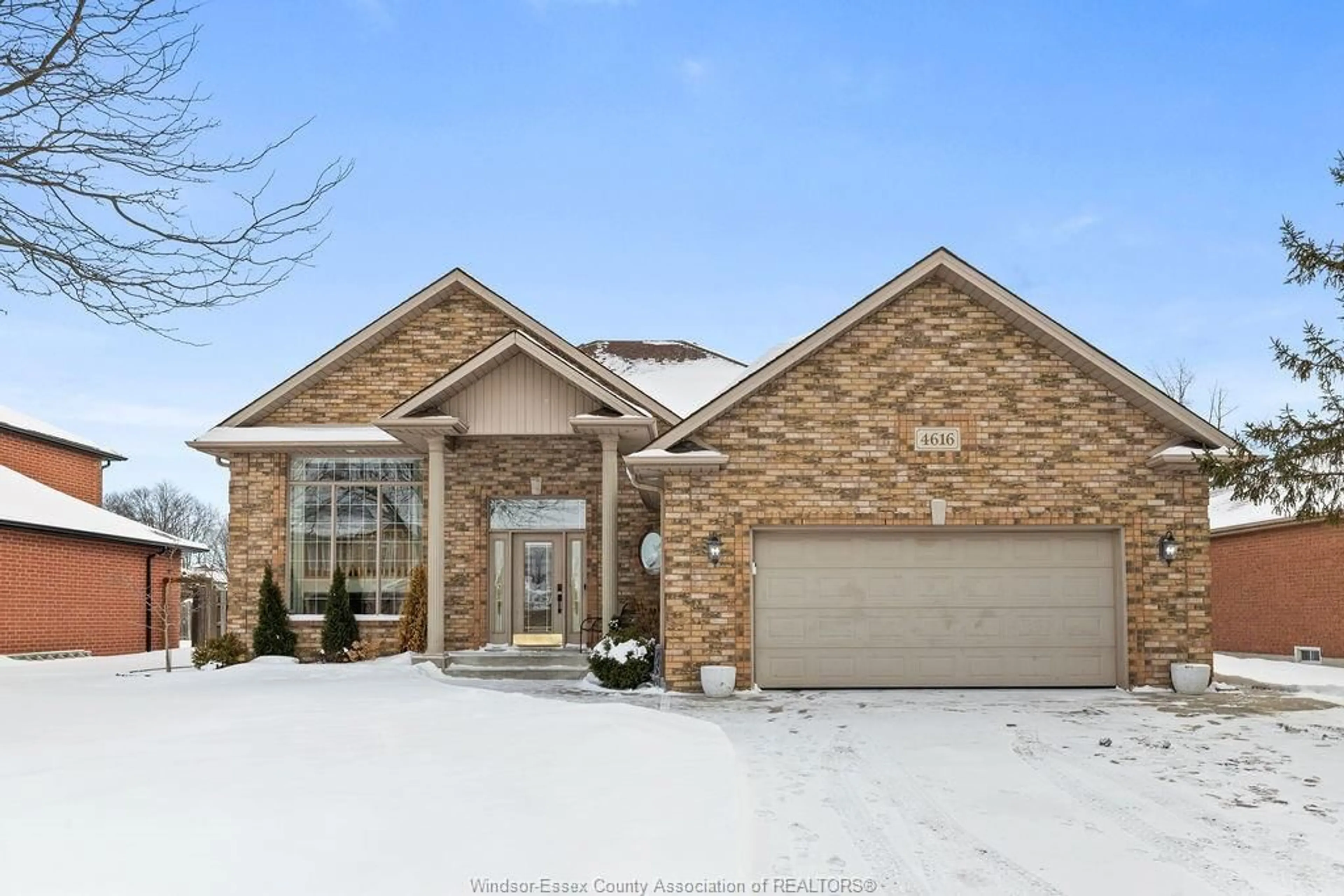 Home with brick exterior material, street for 4616 Tournament Crt, Windsor Ontario N9G 2P8