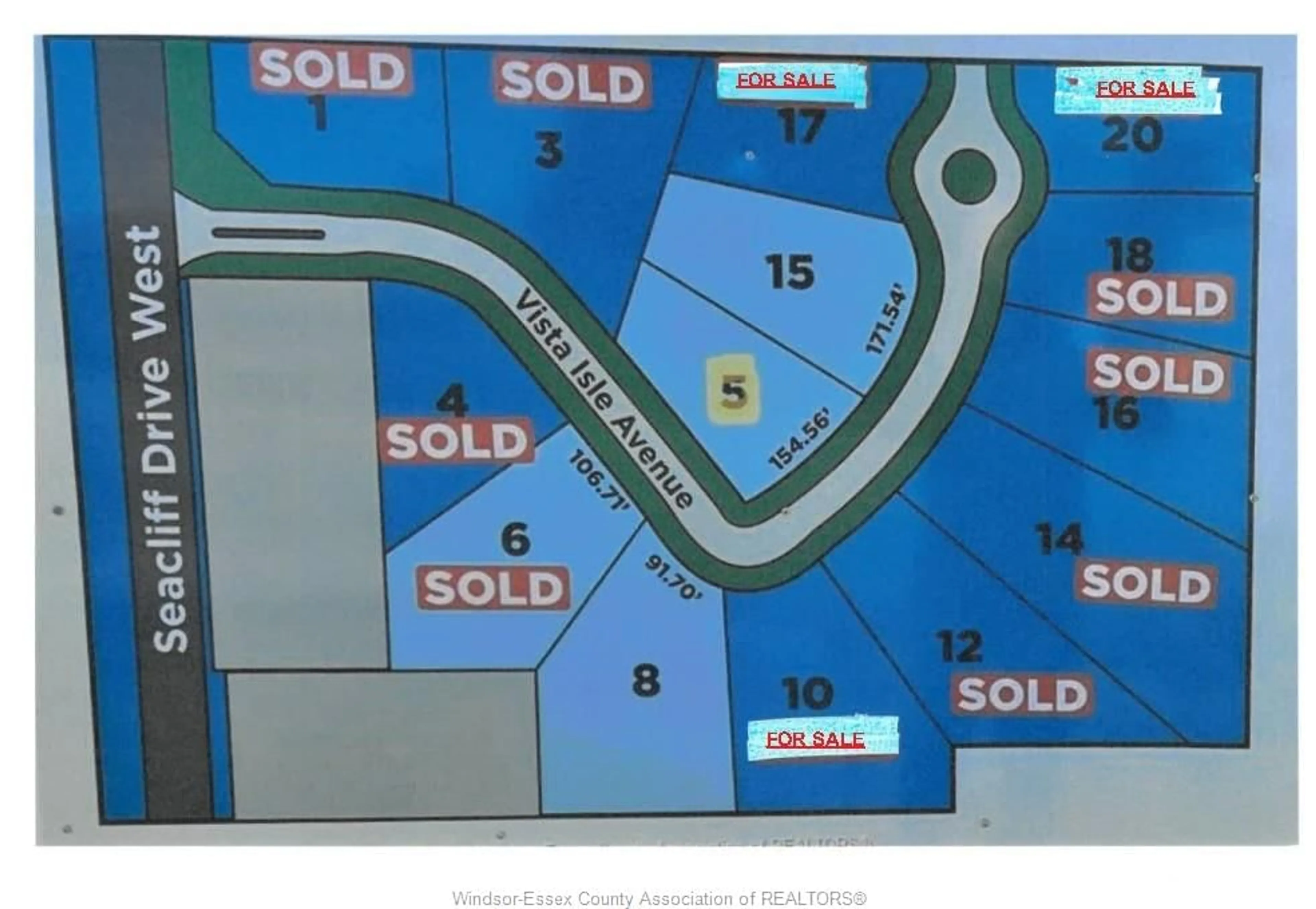 Picture of a map for 17 VISTA ISLE Ave, Leamington Ontario N8H 4C9