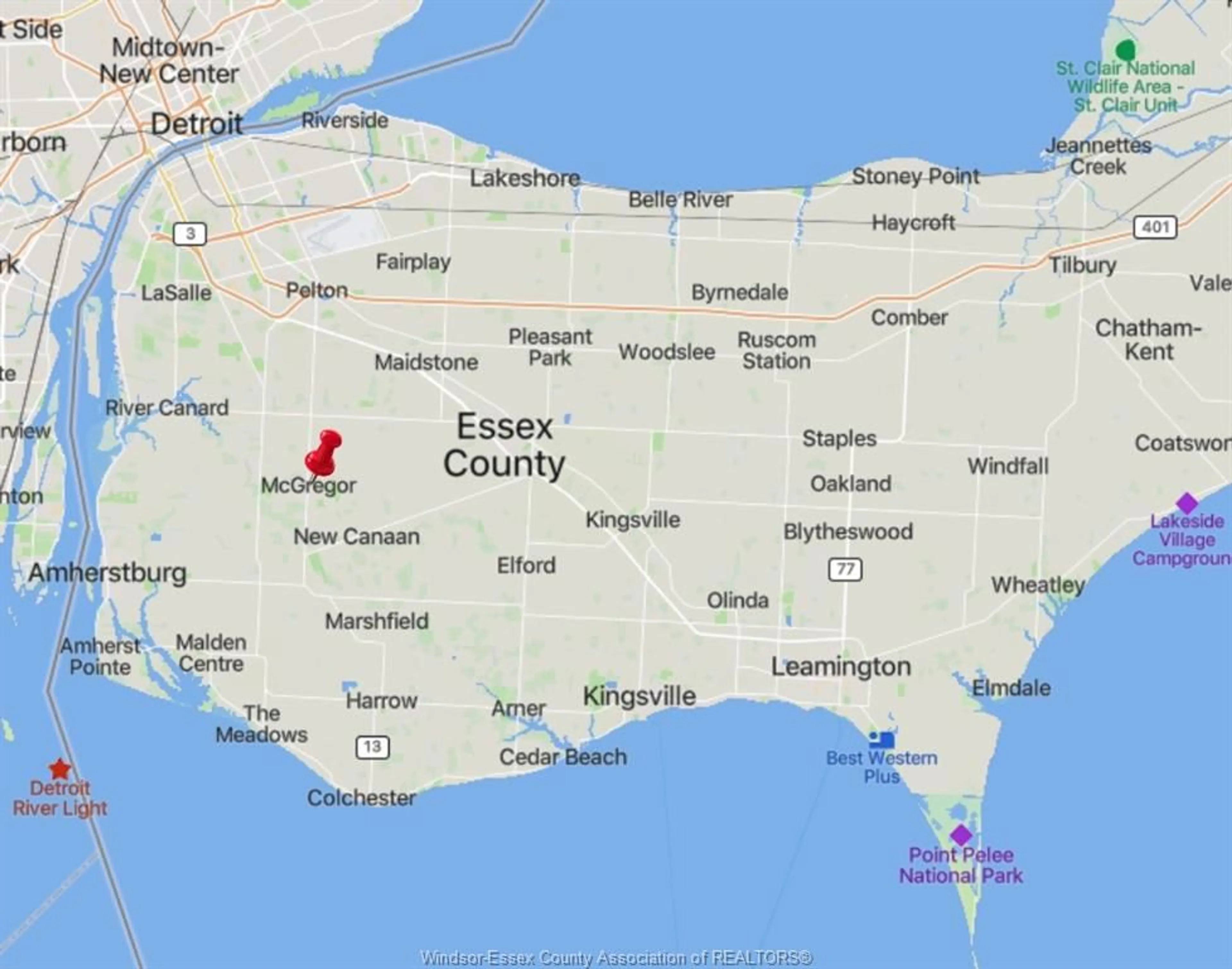 Picture of a map for LOT 14 DUCHARME Lane, McGregor Ontario N0R 1J0