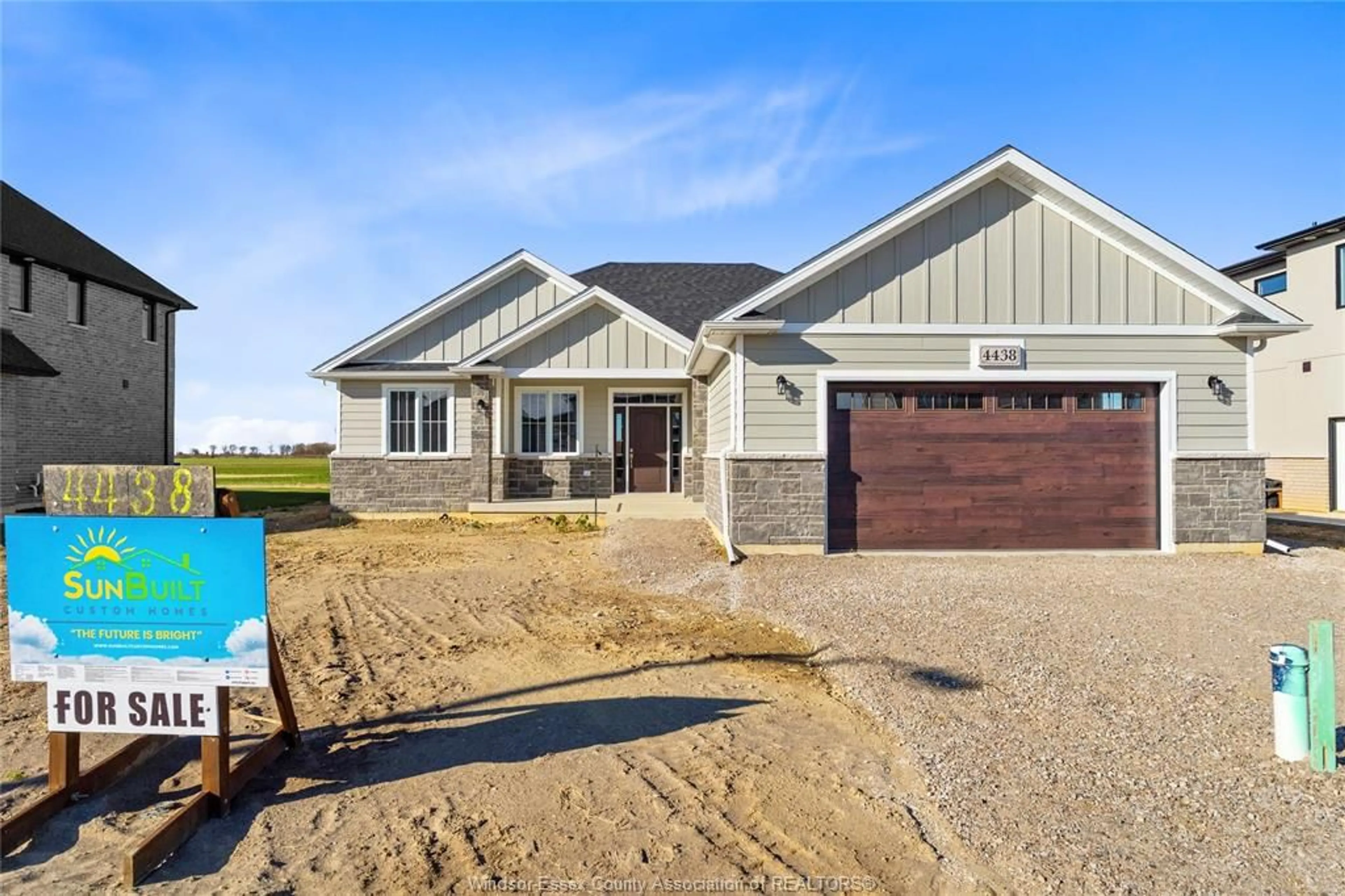 Home with vinyl exterior material, street for 4438 BELMONT, Comber Ontario N0R 1A0