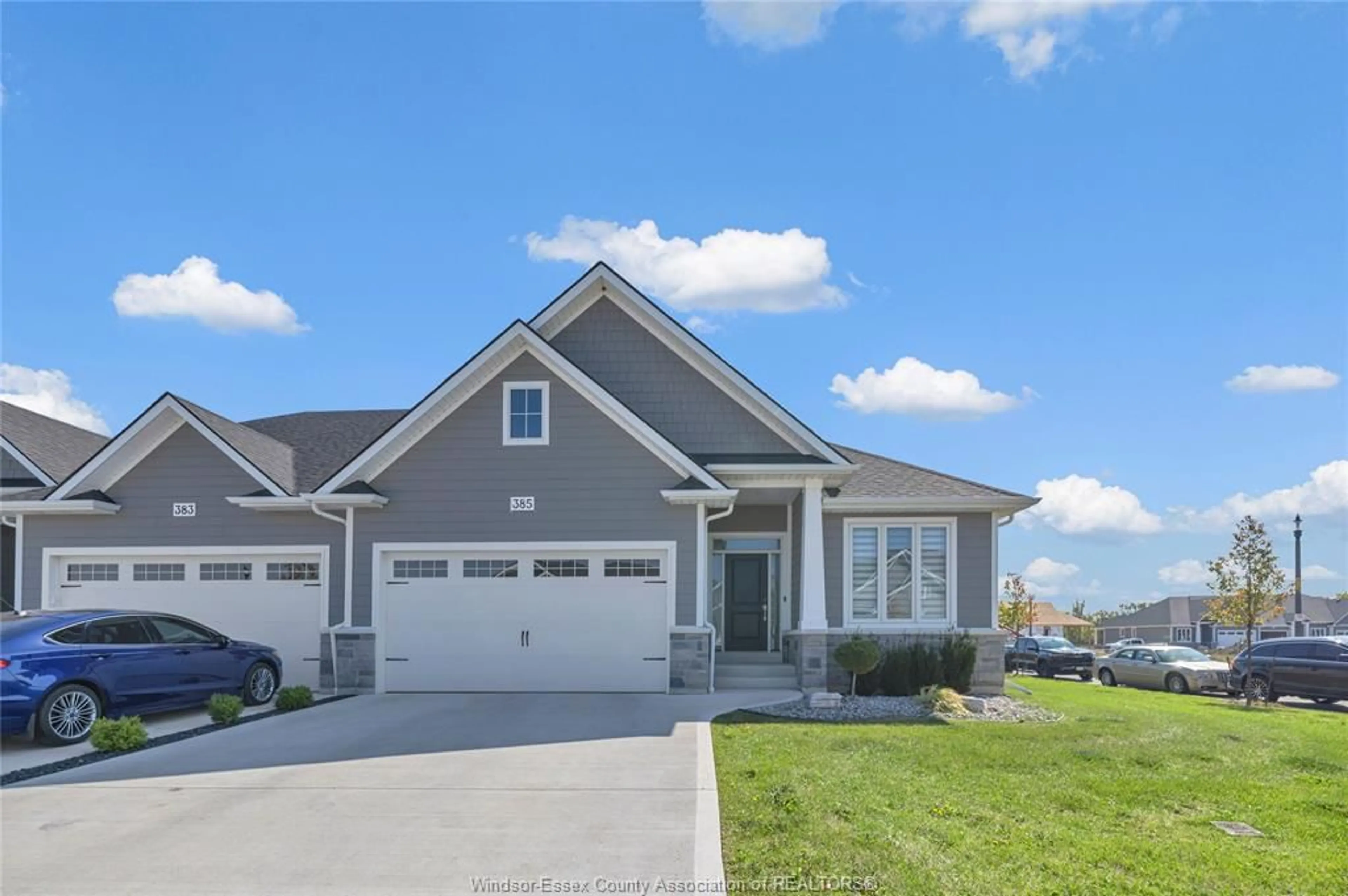 Home with vinyl exterior material, street for 385 MATESE St, Lakeshore Ontario N8L 0X5