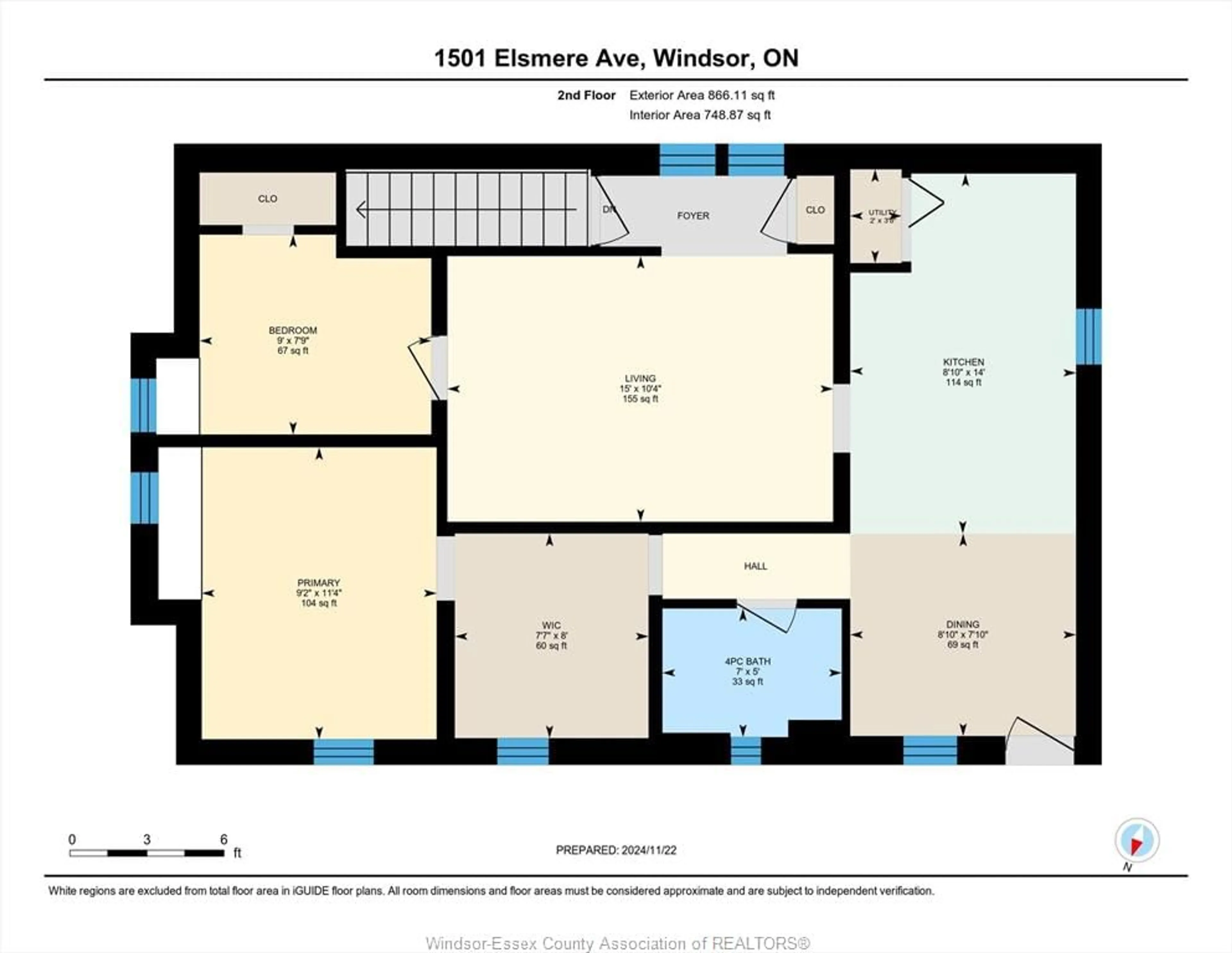 Floor plan for 1501-03 ELSMERE, Windsor Ontario N8X 4H2