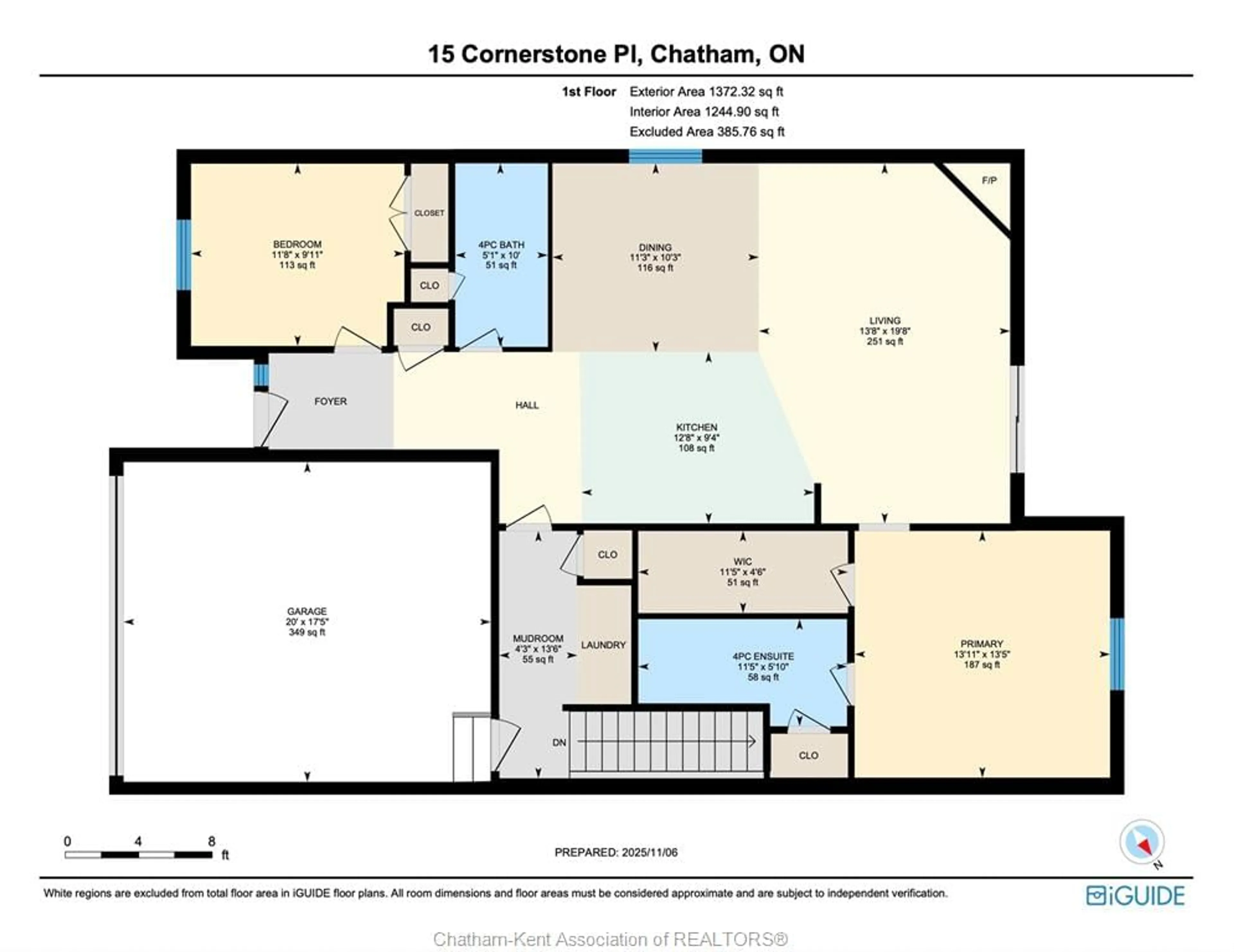 Floor plan for 23 Cornerstone Pl, Chatham Ontario N7M 0V8