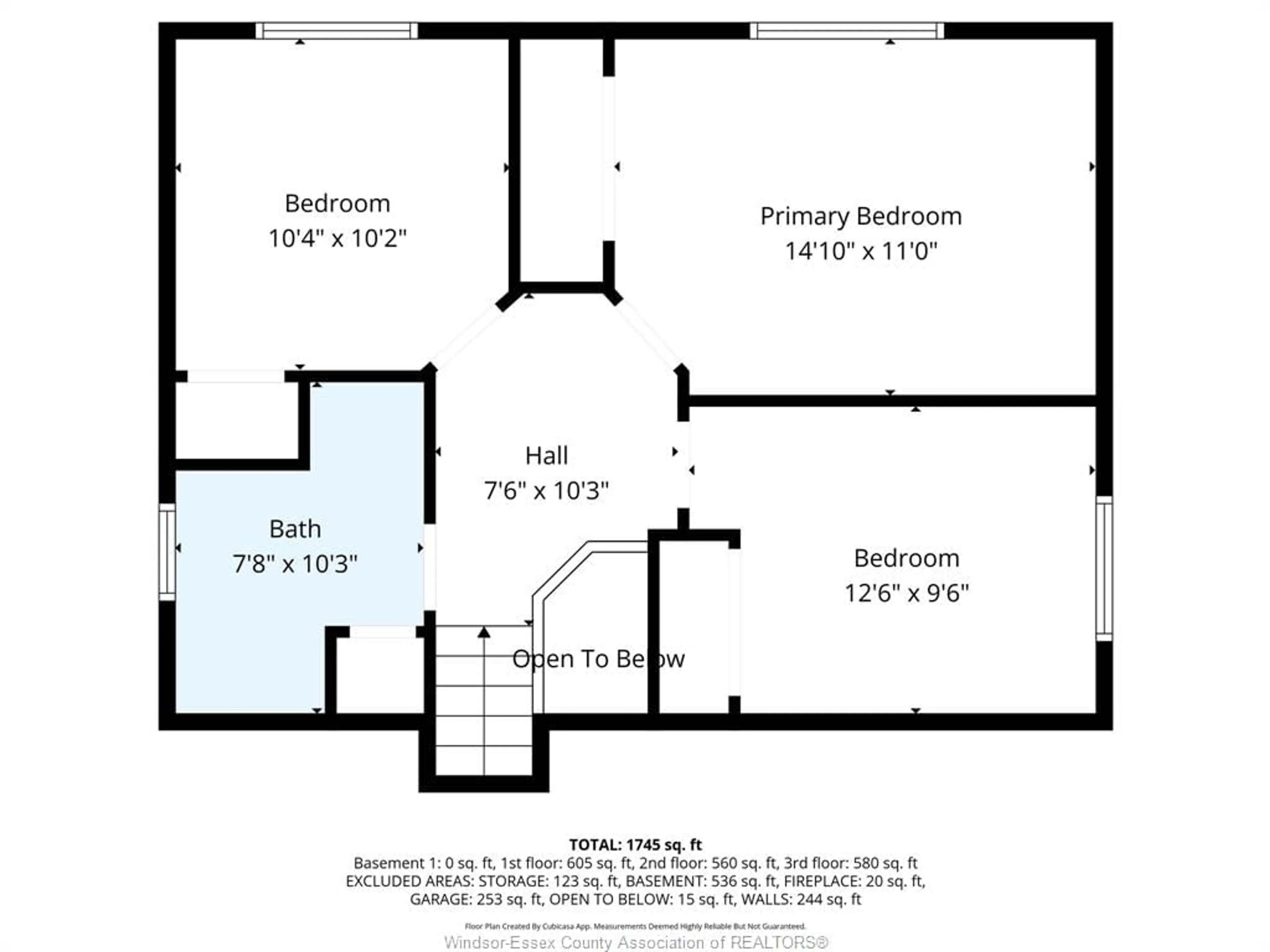 Floor plan for 2167 CURRY Ave, Windsor Ontario N9B 3X5