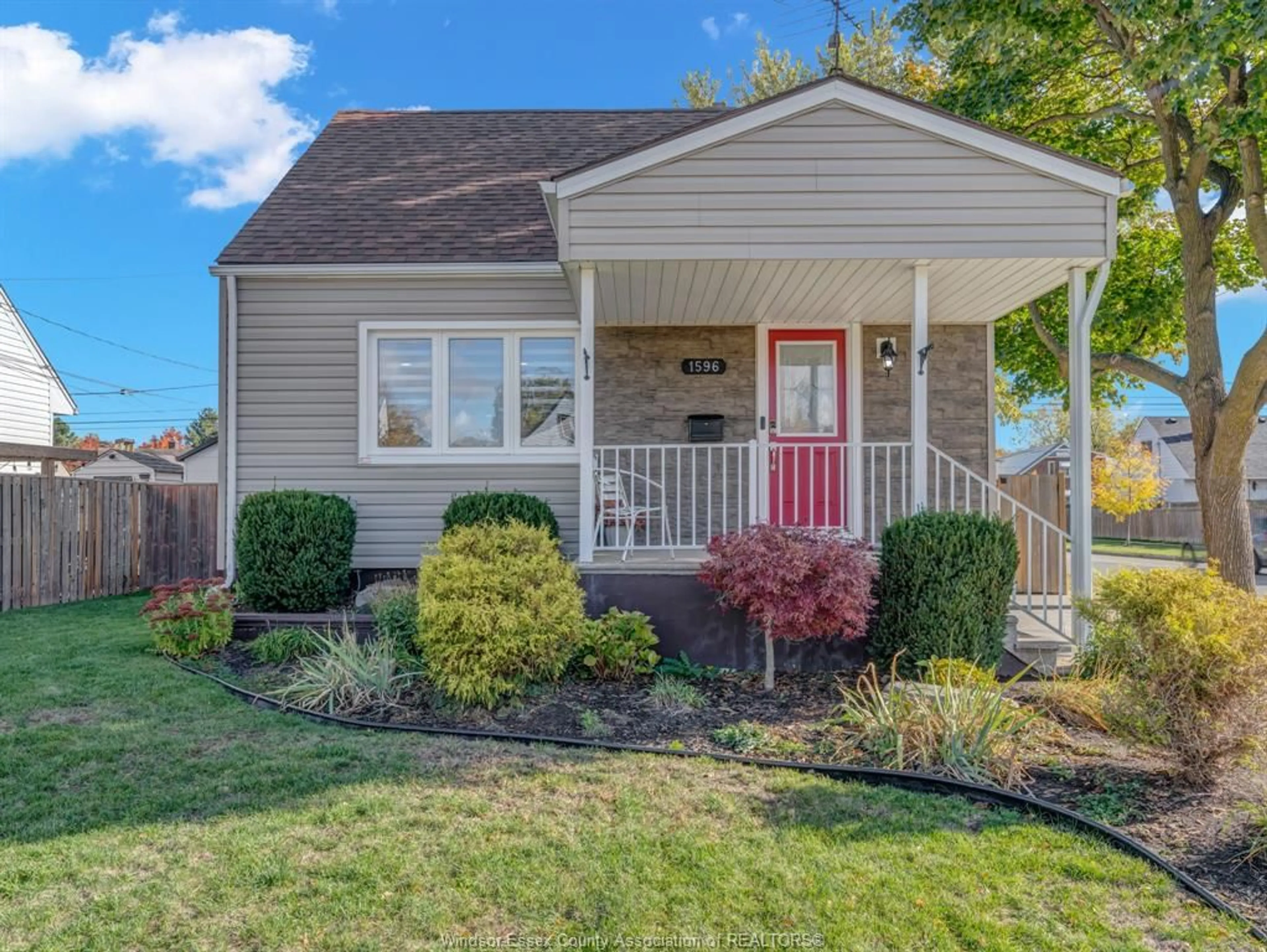 Home with vinyl exterior material, street for 1596 OLIVE Rd, Windsor Ontario N8Y 4M5