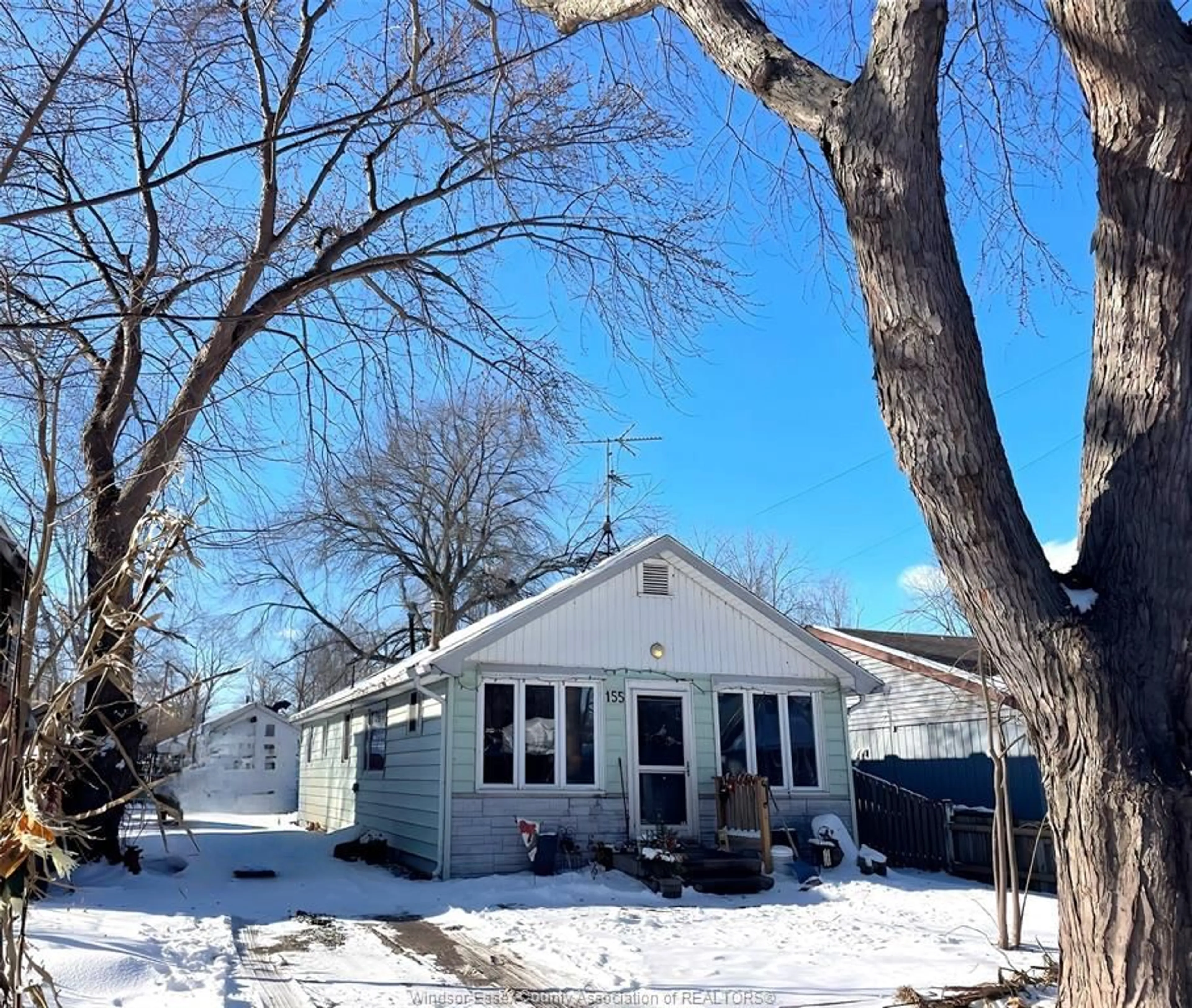 Home with vinyl exterior material, street for 155 PRADO Ave, Colchester Ontario N0R 1G0